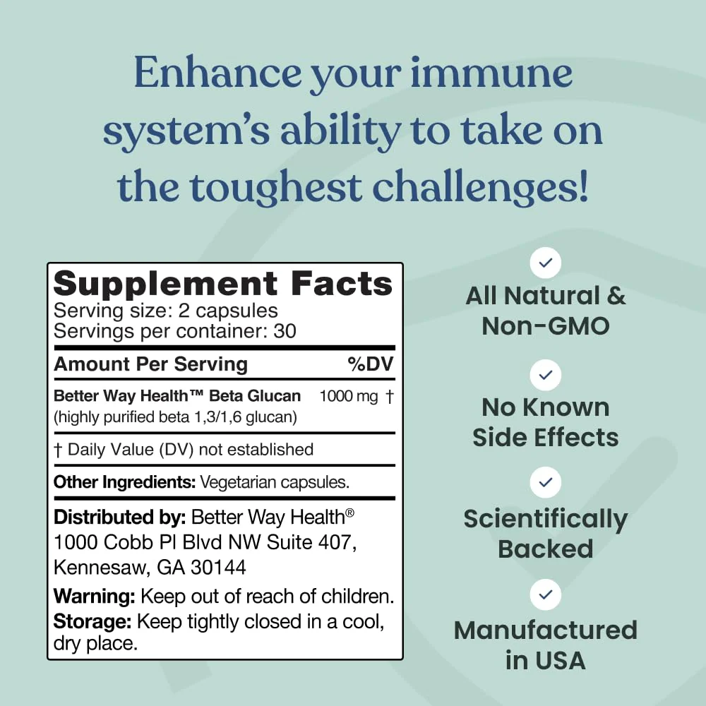 Better Way Health™ Advanced Immune Readiness — Beta Glucan 500 (Pack of 3) - Image 16