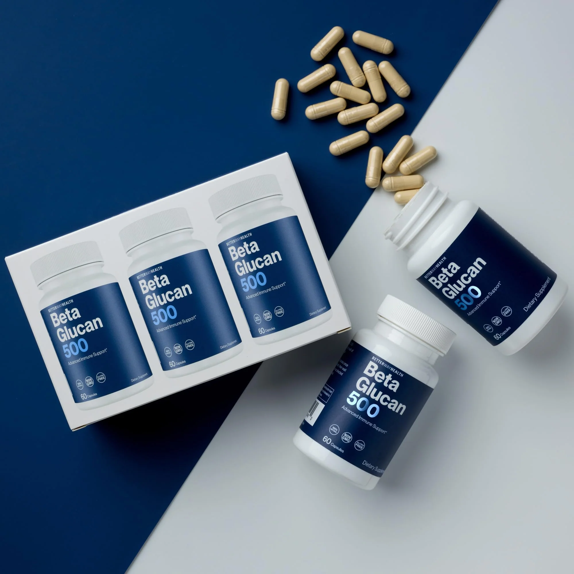Better Way Health™ Advanced Immune Readiness — Beta Glucan 500 (Pack of 3) - Image 3