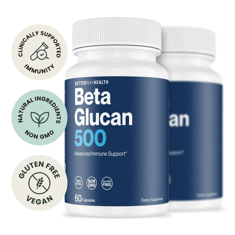 Better Way Health Advanced Immune Readiness Beta Glucan 500 — 500mg, 60 Capsules (Pack of 2) - Image 4