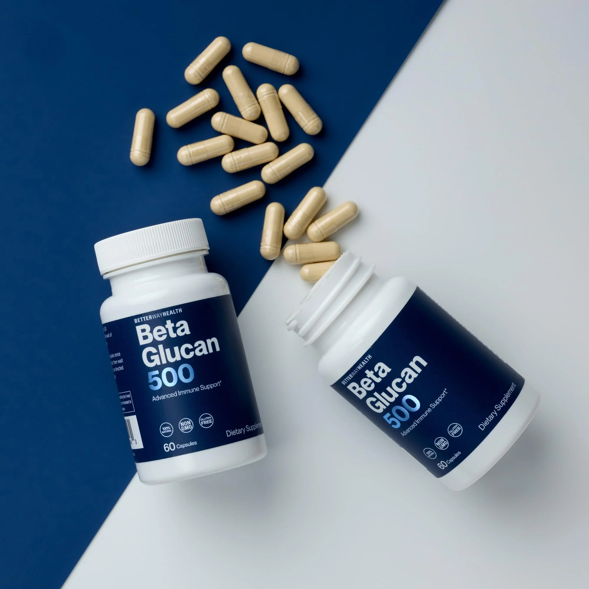 Better Way Health Beta Glucan 500 - Highly Purified 1,3/1,6 Glucan, 500 mg, 60 Capsules - Image 3
