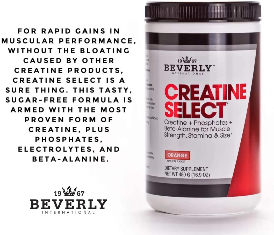 Beverly International Creatine Select with Phosphates — 40 Servings | Sugar-Free, Tang-Style Orange Flavor - Image 6