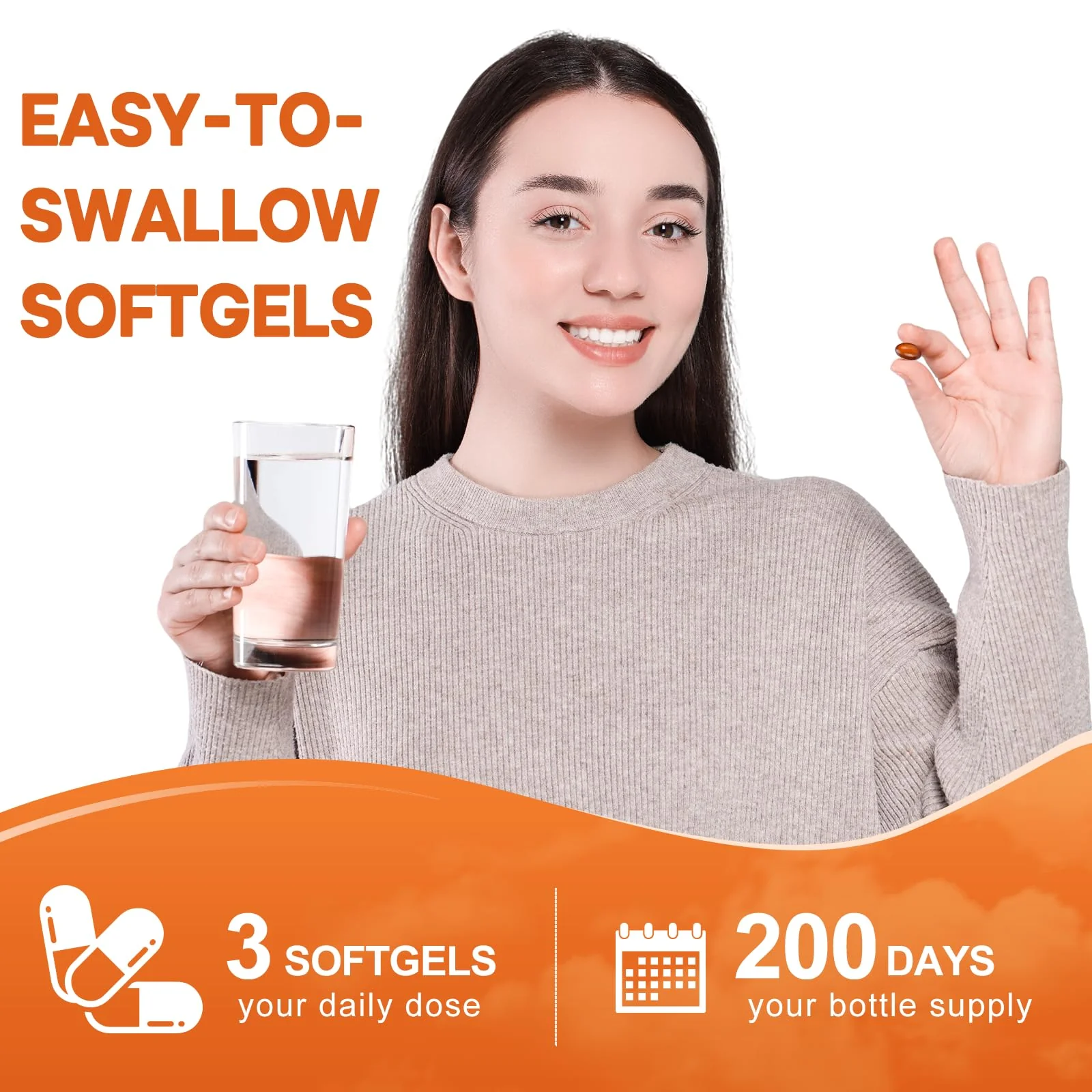 BEWORD Pumpkin Seed Oil with Saw Palmetto – 3000mg per Serving, 600 Softgels - Image 7
