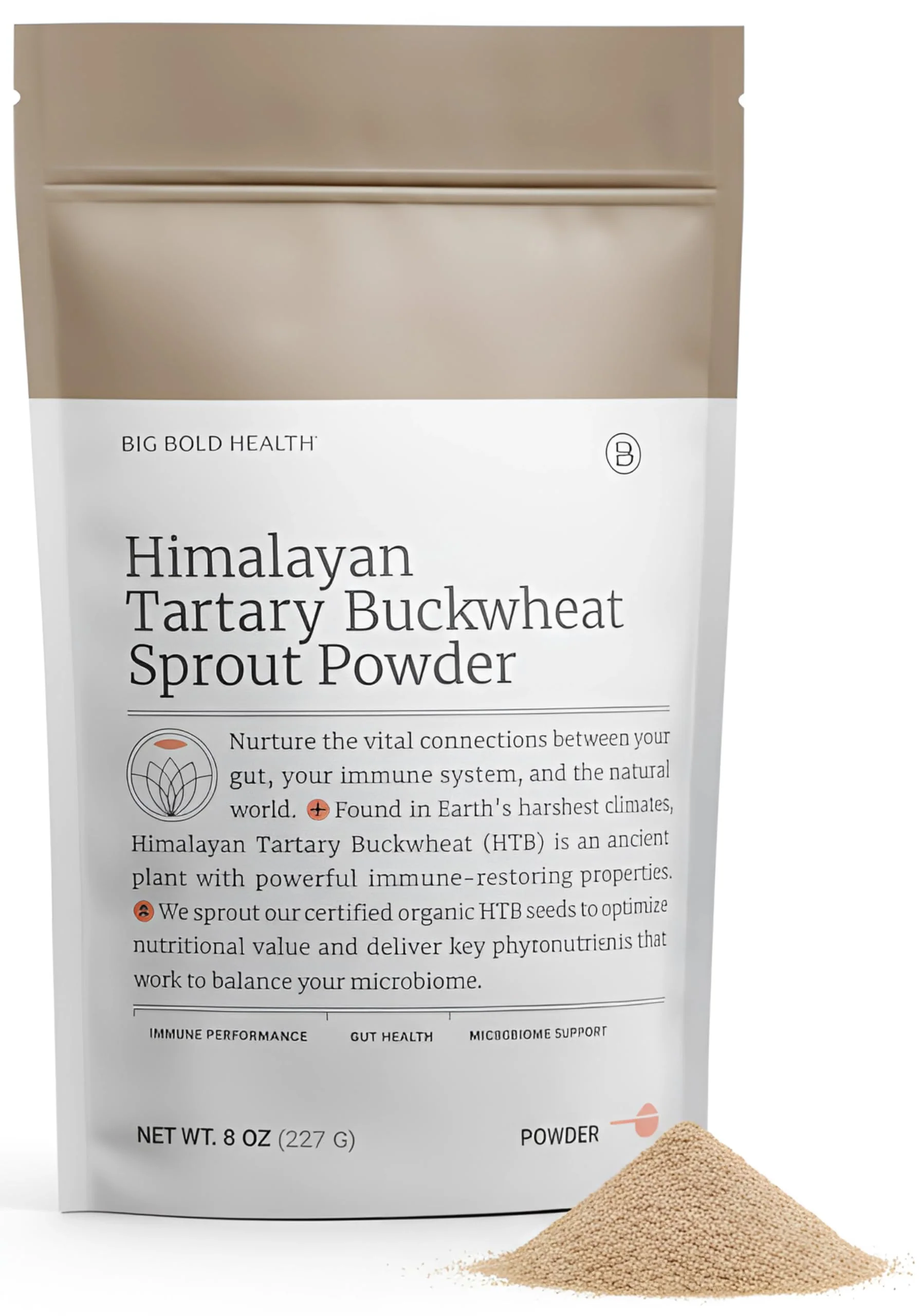 BIG BOLD HEALTH Himalayan Tartary Buckwheat Sprout Powder — Immune-Supporting Superfood