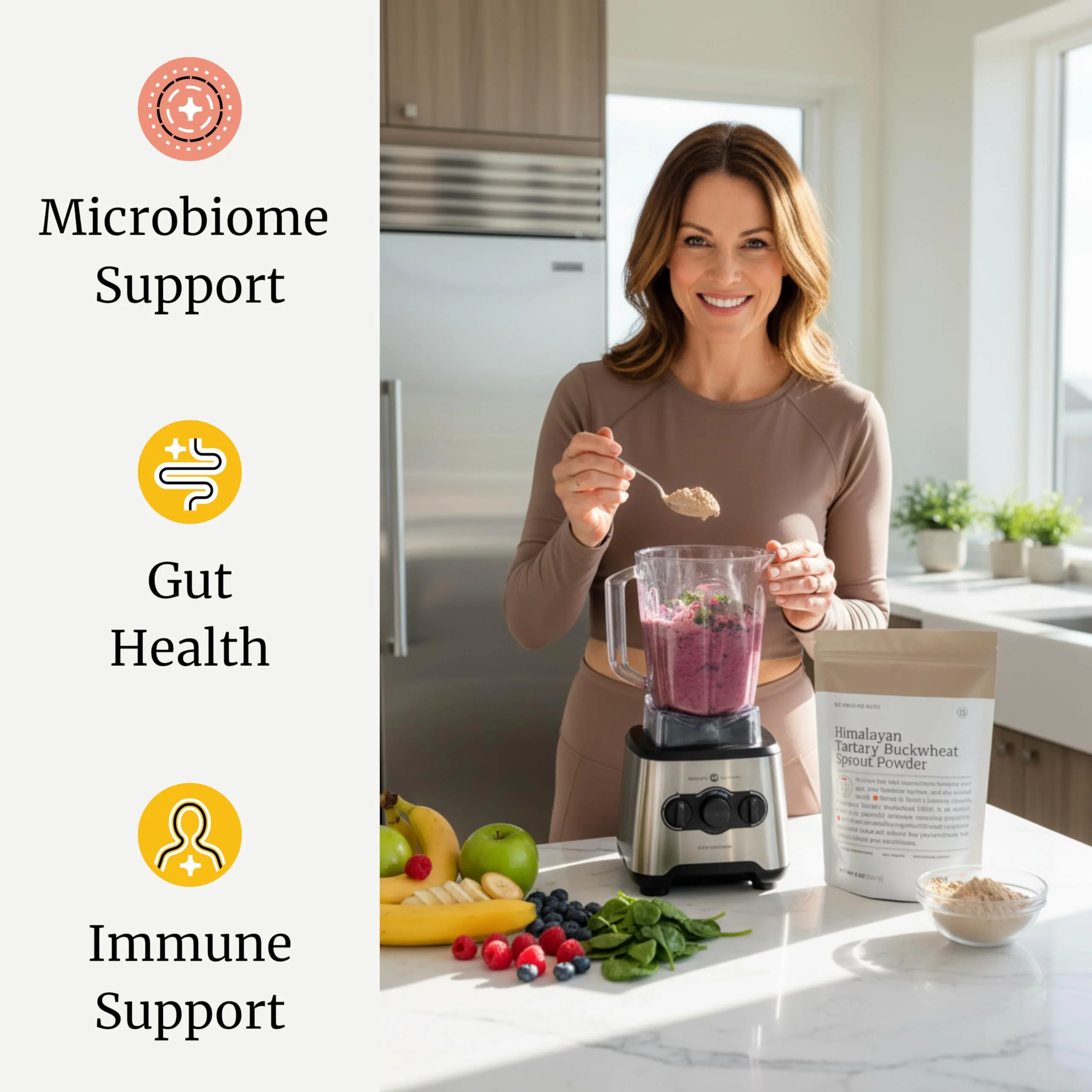 BIG BOLD HEALTH Himalayan Tartary Buckwheat Sprout Powder — Immune-Supporting Superfood - Image 4