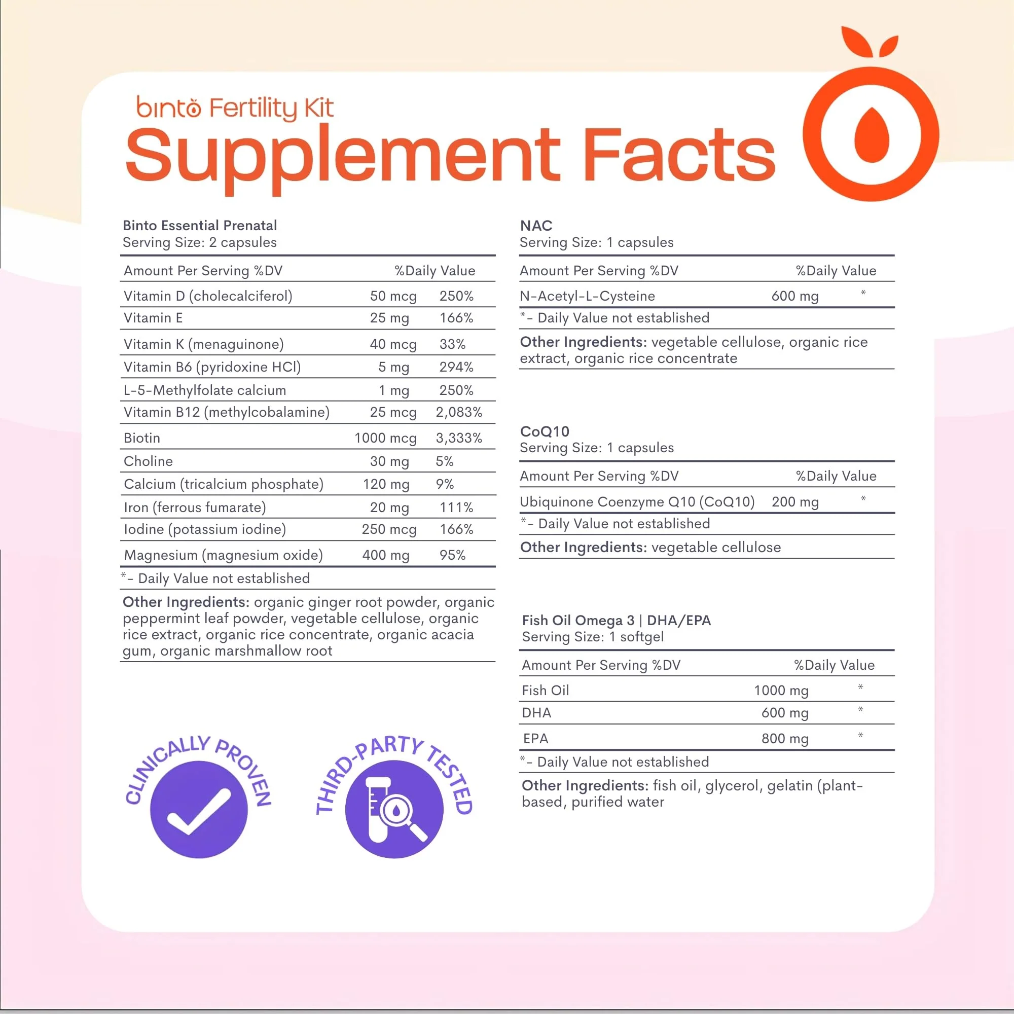 Binto Fertility Kit for Women – Egg Health & Reproductive Wellness - Image 2