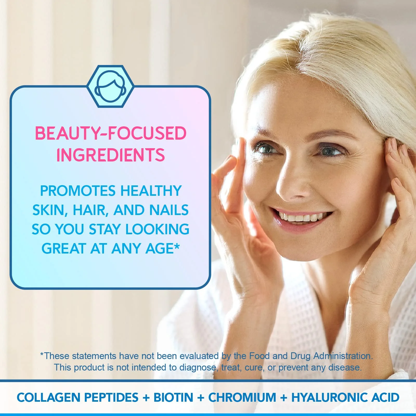 BioEmblem Beauty Probiotics for Women – 35B CFU, 14 Strains, Biotin & Collagen, 90 Caps - Image 5