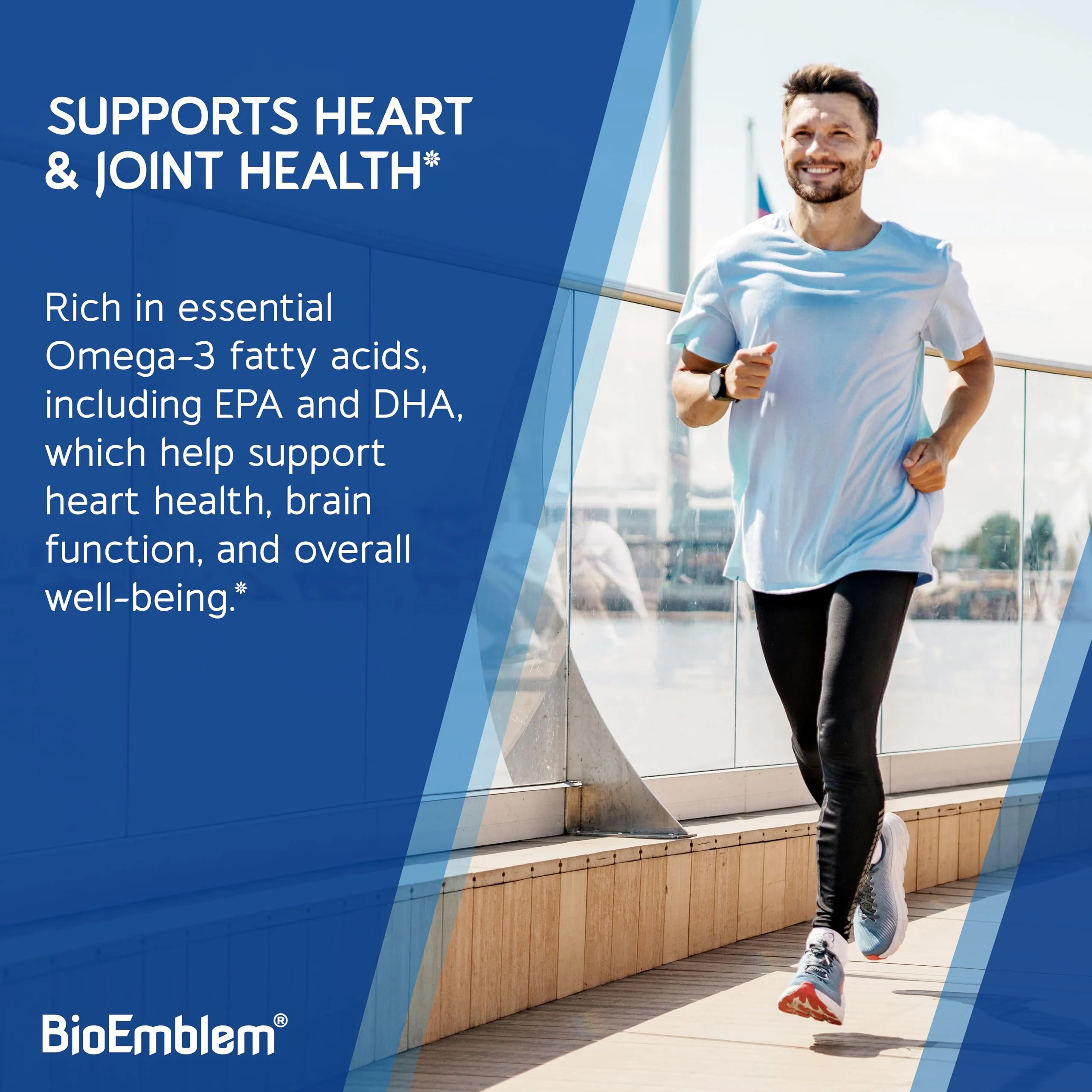 BioEmblem Omega-3 Fish Oil 2000mg | 360 Softgels | Vitamin D3 | Non-GMO - Image 4