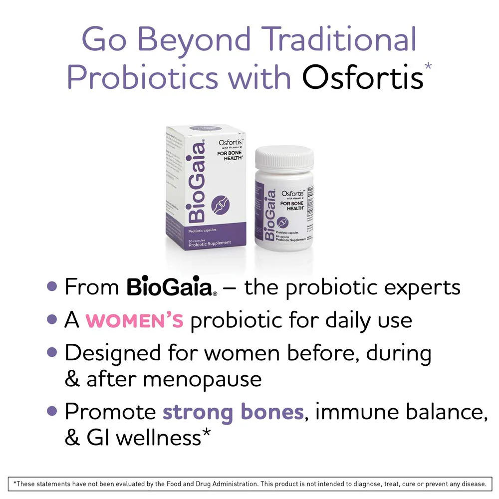 BioGaia Osfortis – Women’s Probiotic for Bone Health, Immune Balance & GI Wellness (60 caps) - Image 12