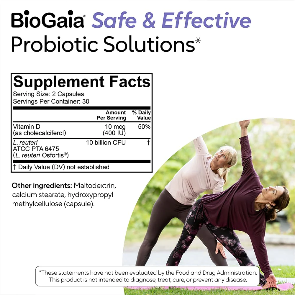 BioGaia Osfortis – Women’s Probiotic for Bone Health, Immune Balance & GI Wellness (60 caps) - Image 14
