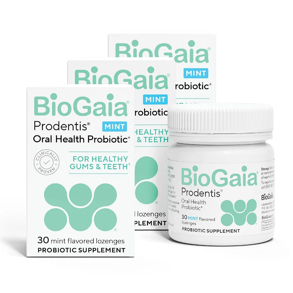 BioGaia Prodentis 3-Pack | Dental Probiotic Lozenges for Healthy Gums & Teeth | Mint Flavor | 90 Day Supply - Image 9