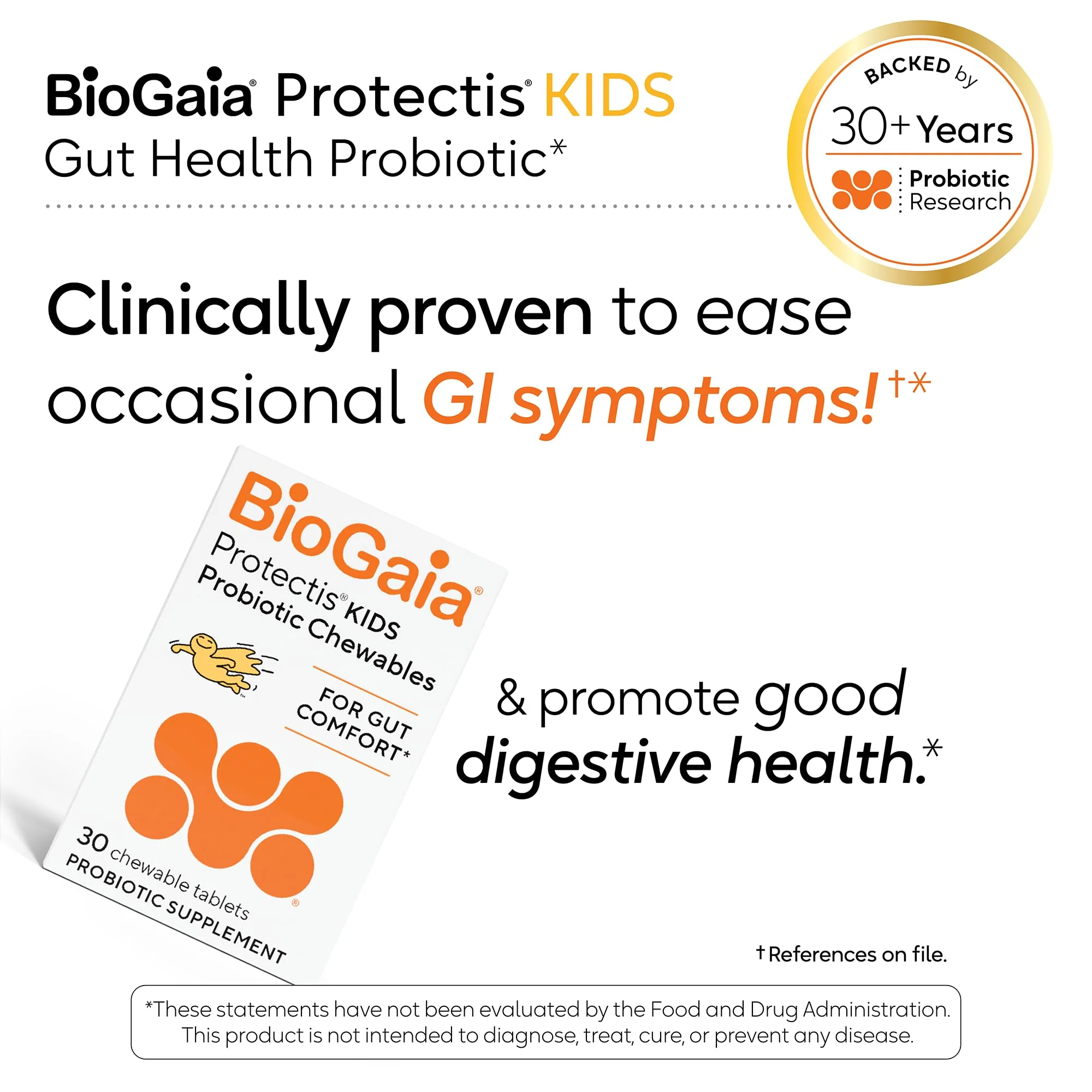 BioGaia Protectis Chewable Tablets for Toddlers to Teens – Digestive Comfort, 2 Pack (30 Tablets) - Image 11