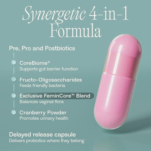 BIOMA Feminine Health Synbiotic – Probiotic Support for Vaginal pH, Urinary & Digestive Wellness (3-Pack, 180 Capsules) - Image 11
