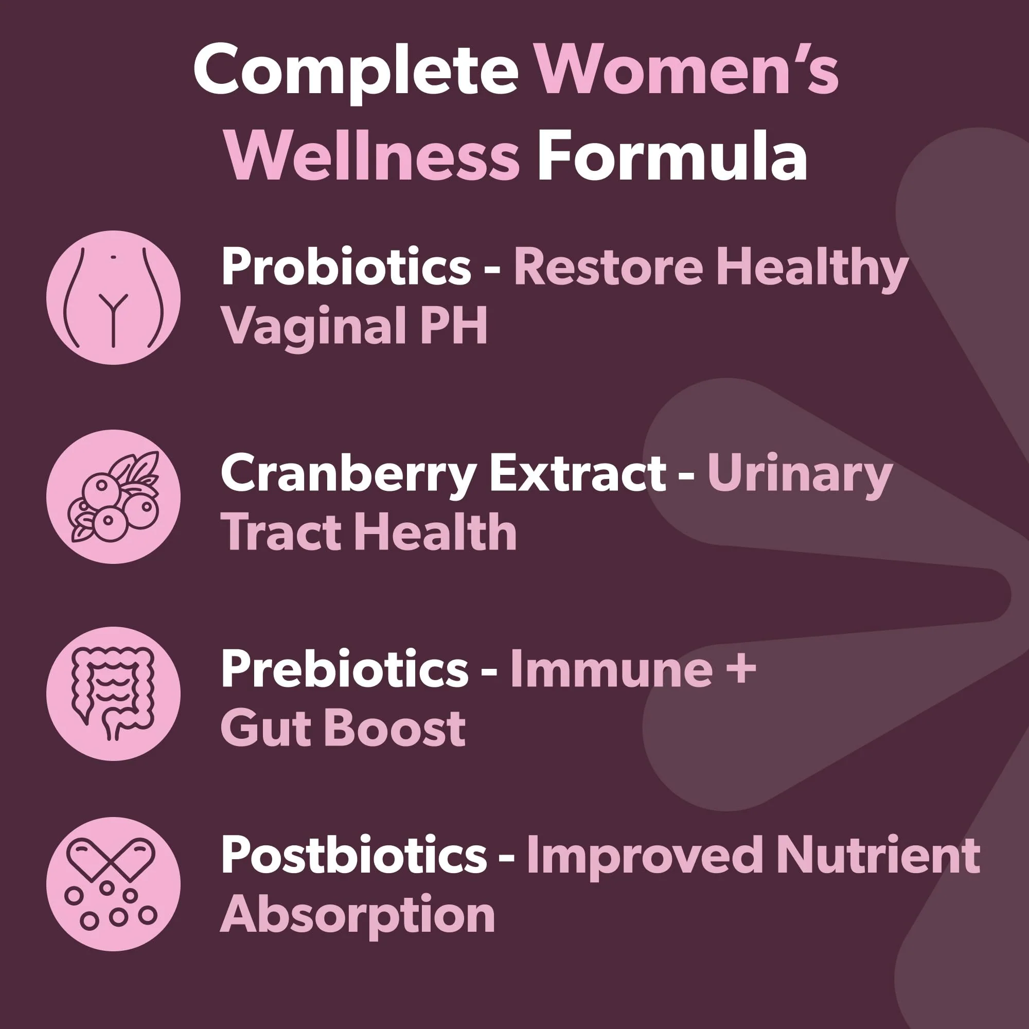 BIOMA Feminine Health Synbiotic – Probiotics, Cranberry & Tributyrin for Vaginal pH, Urinary & Digestive Support | 60 Capsules - Image 8