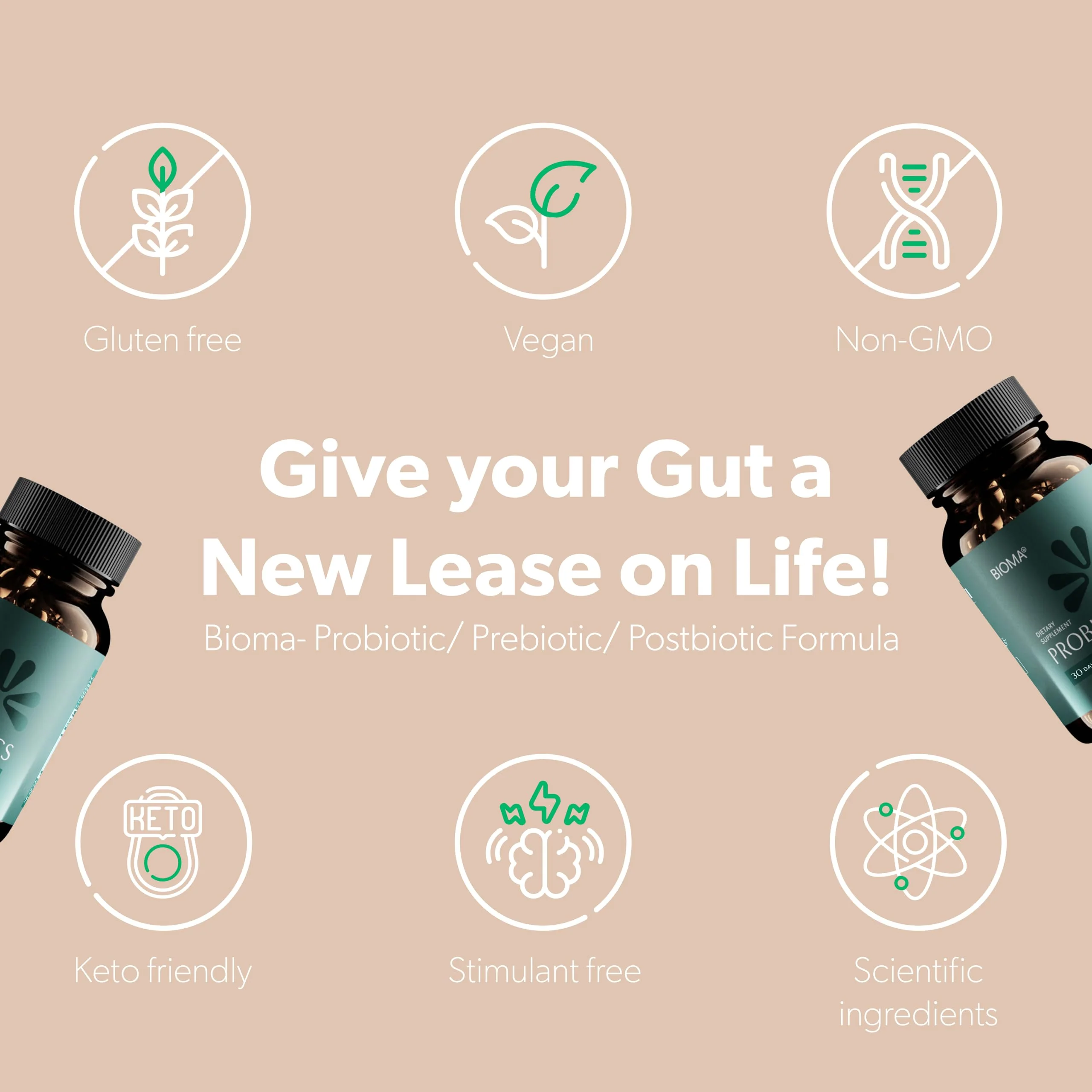 BIOMA Probiotics | Digestive Health & Gut Support | Vegan & Gluten Free - Image 7