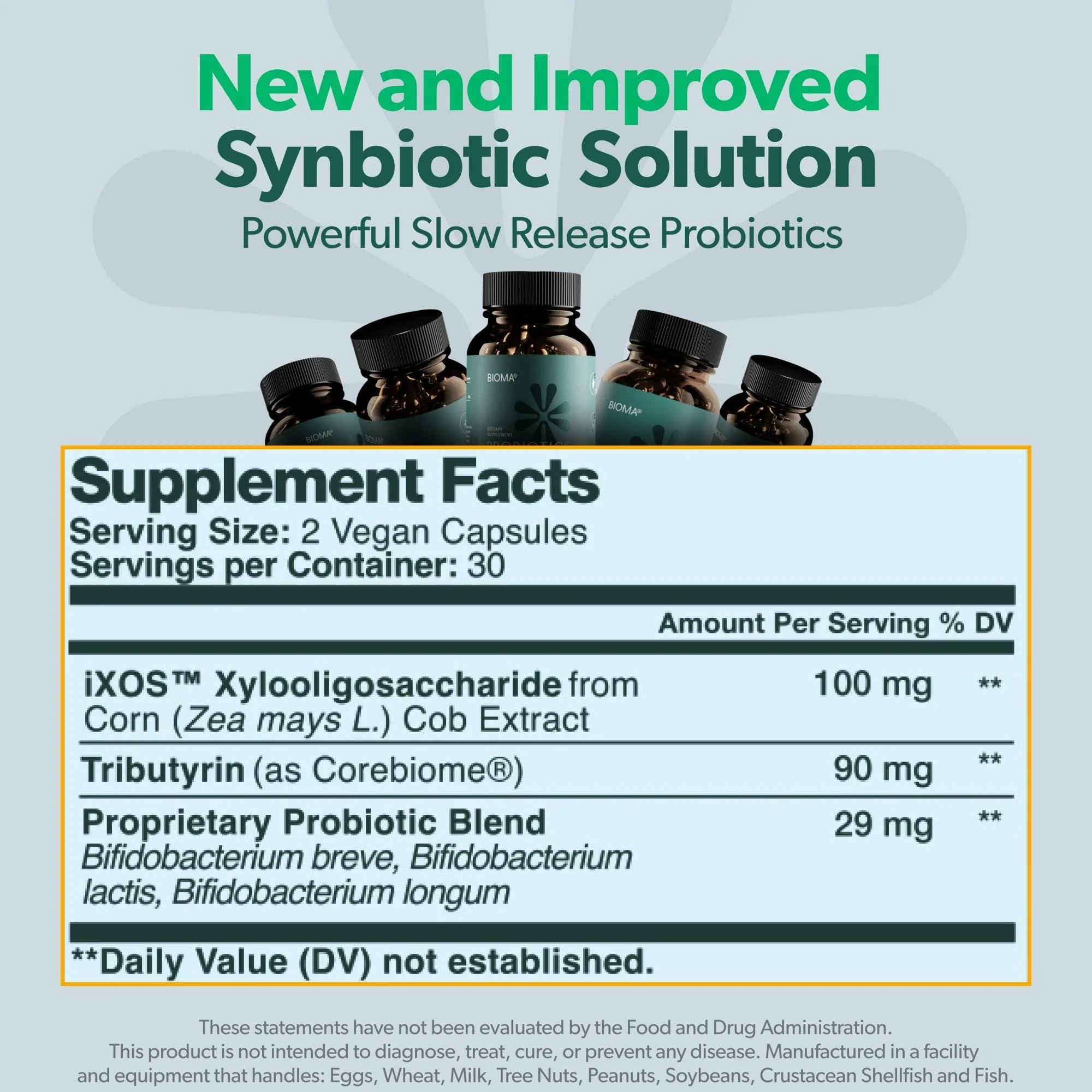 BIOMA Probiotics – Digestive Health Probiotic with XOS, Tributyrin & Bifidobacterium — 180 Delayed-Release Capsules (90-Day Supply) - Image 6