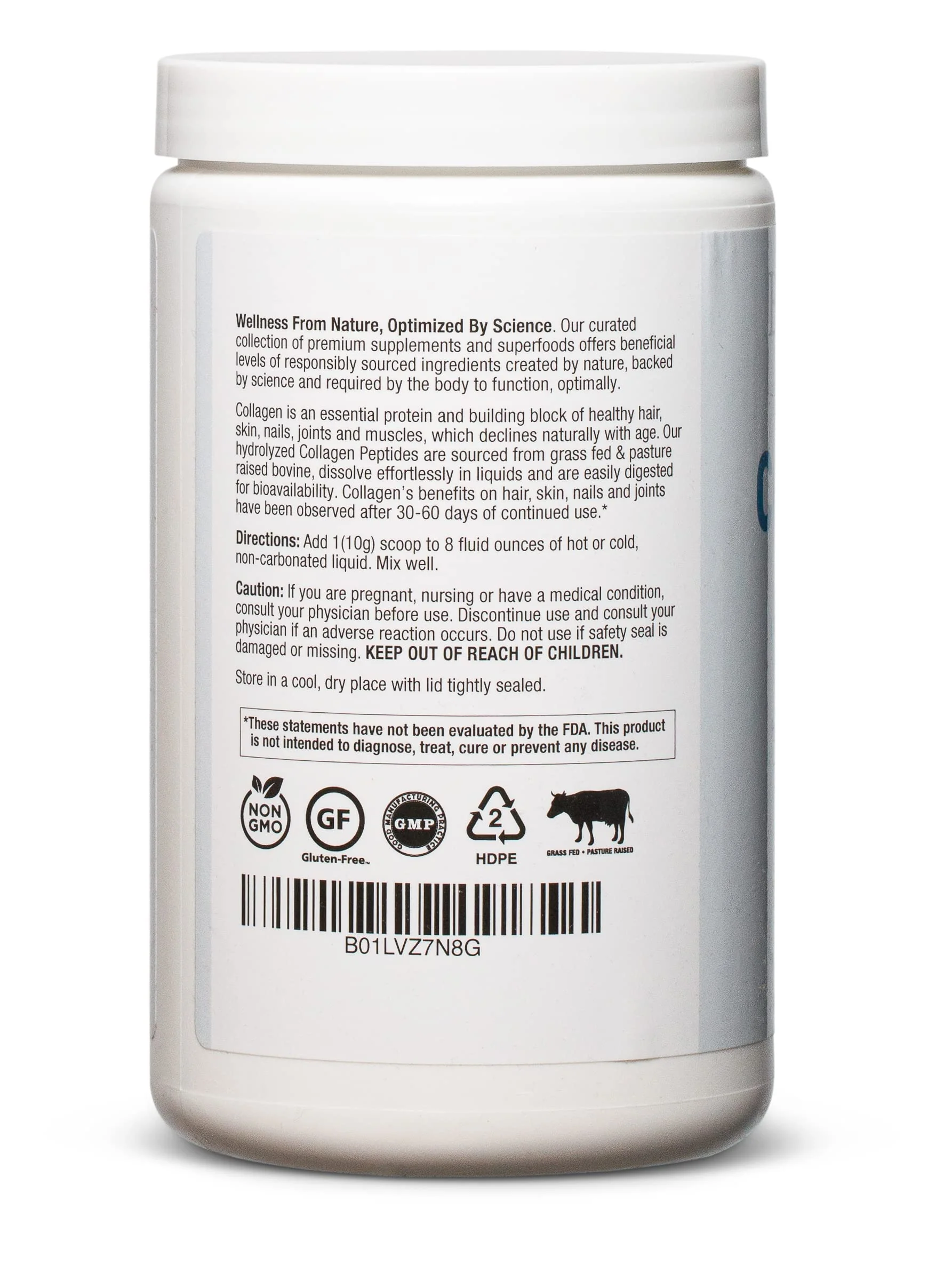 BioOptimal Collagen Peptides Powder – Grass-Fed, Pasture-Raised Hydrolyzed Protein Supplement for Skin, Hair & Nails – Non-GMO, Zero Sugar | 30 Servings - Image 4