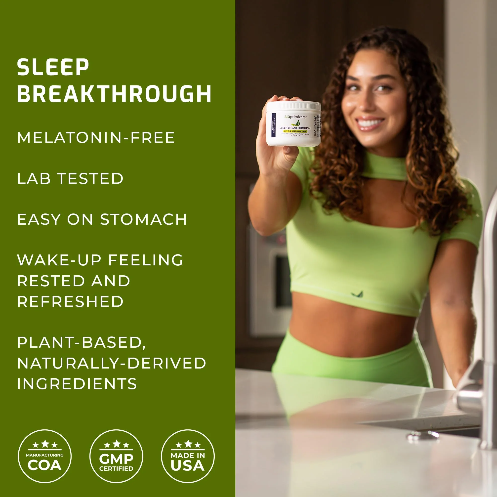 BIOptimizers Sleep Breakthrough – Melatonin-Free Deep Sleep (Vegan, Magnesium & Zinc) – Tropical Dreams - Image 10