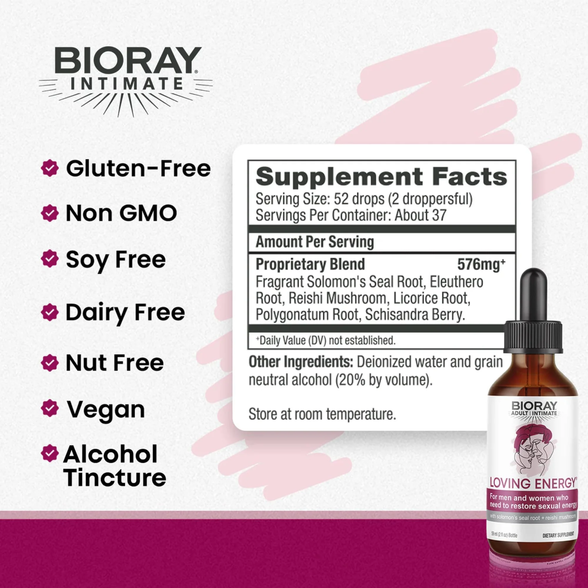 BIORAY Intimate Loving Energy - 2 fl oz | Medicinal Mushrooms | Non-GMO, Vegan, Gluten Free - Image 5