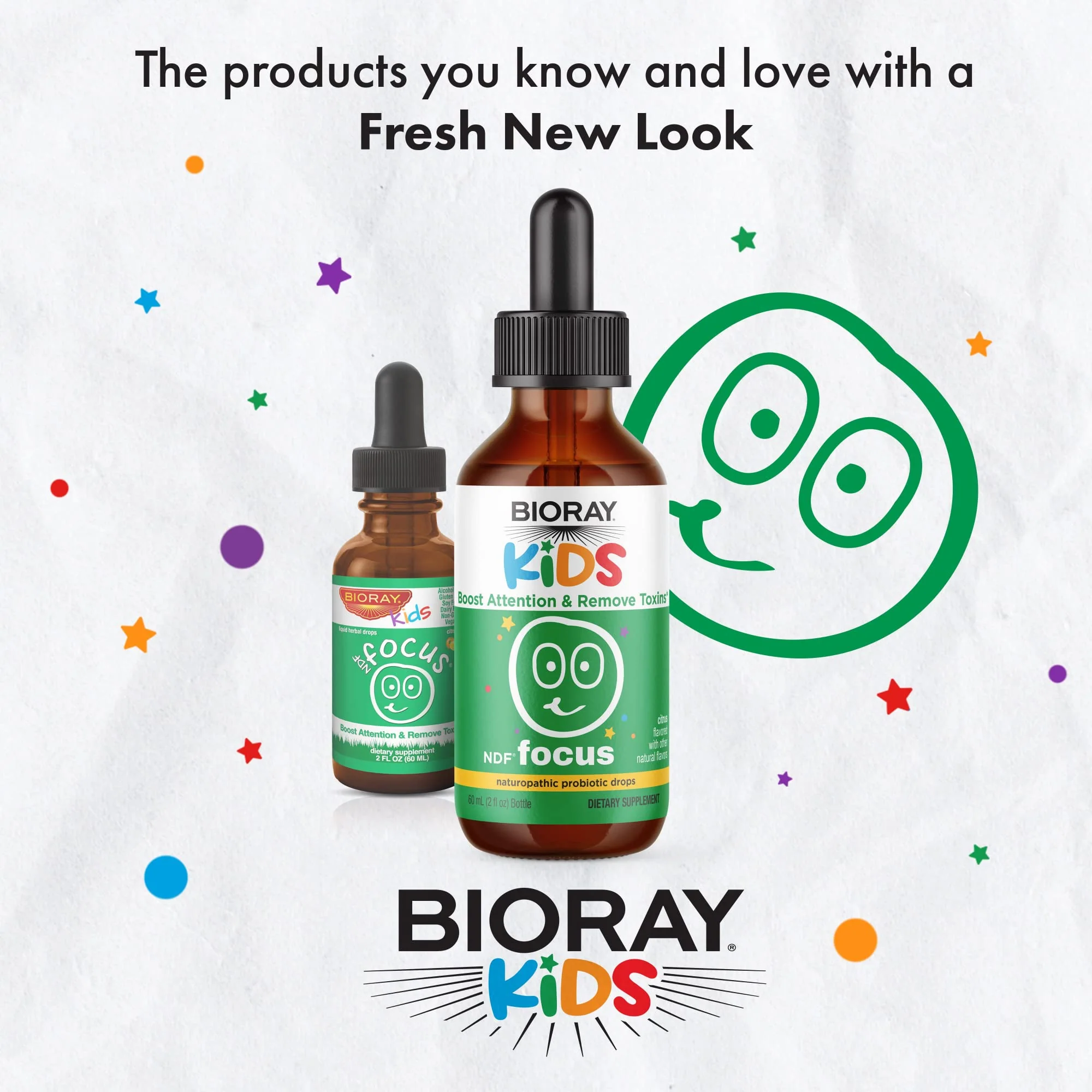 BIORAY Kids NDF Focus Citrus – Cognitive Support & Steady Energy (2 fl oz) | Non-GMO, Vegetarian, Gluten Free - Image 3