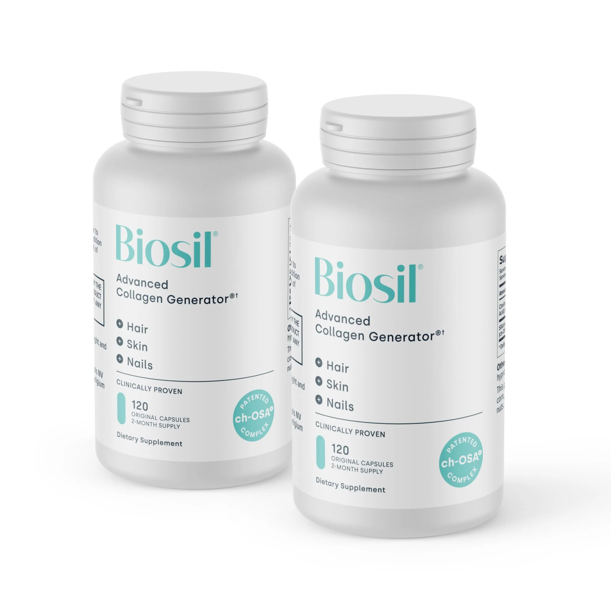Biosil Collagen Booster Supplement – 2 x 120 Capsules with Patented ch-OSA Activator - Image 9