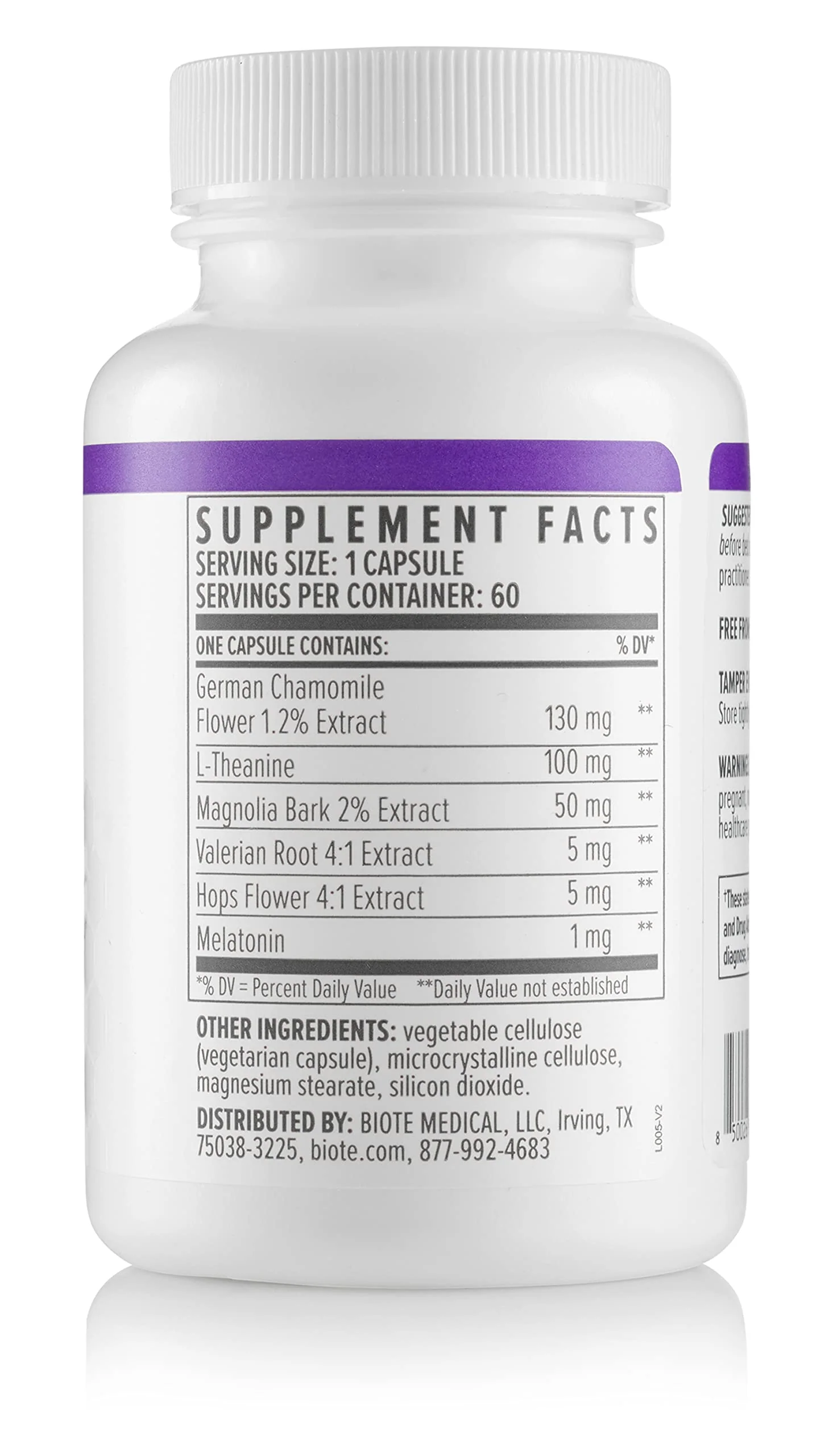 Biote Nutraceuticals Best Night's Sleep - Restfulness and Awake Refreshed (60 Capsules) - Image 3