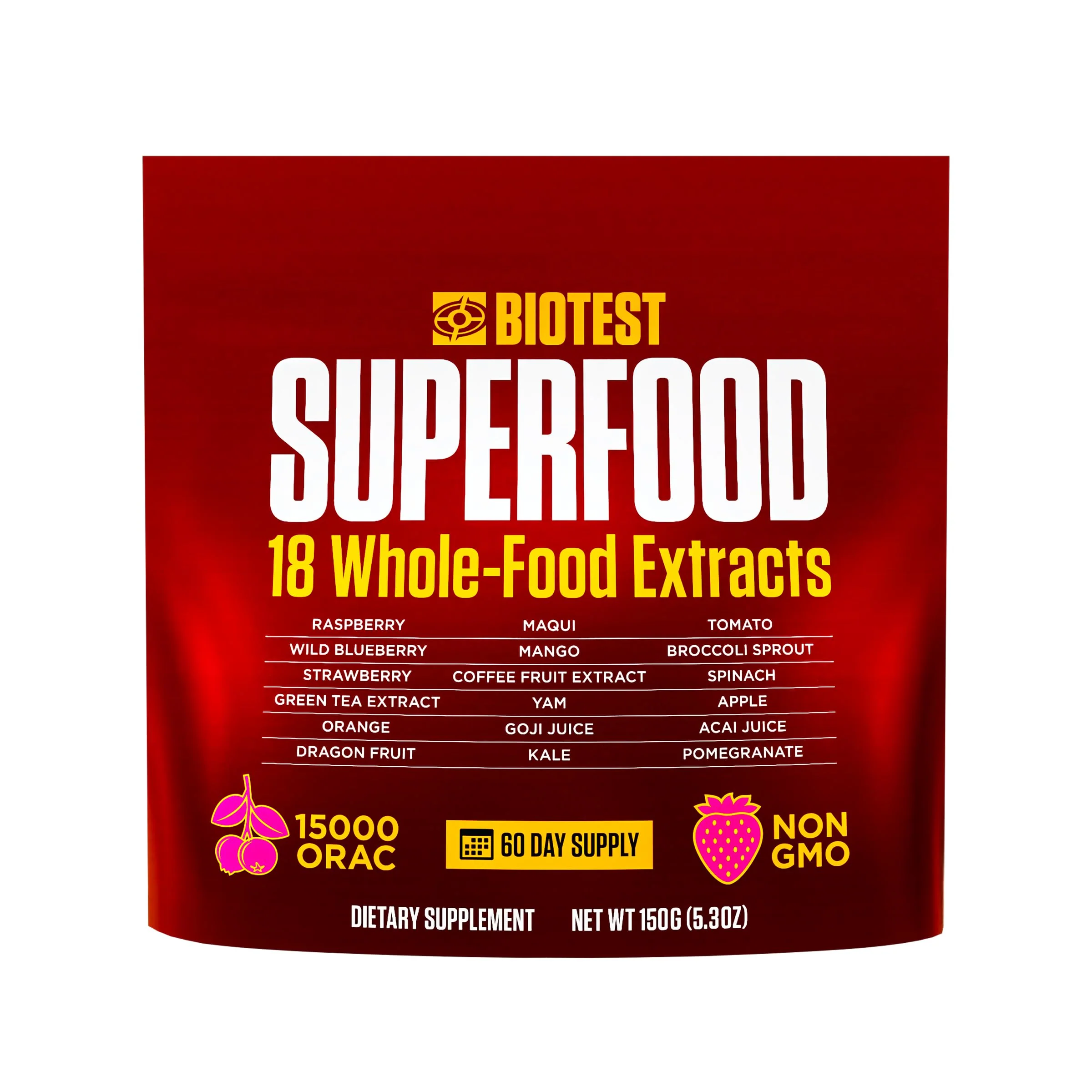 Biotest Superfood Berry-Dense Polyphenols – Blueberry, Raspberry, Strawberry & Maqui (30 Servings) - Image 7