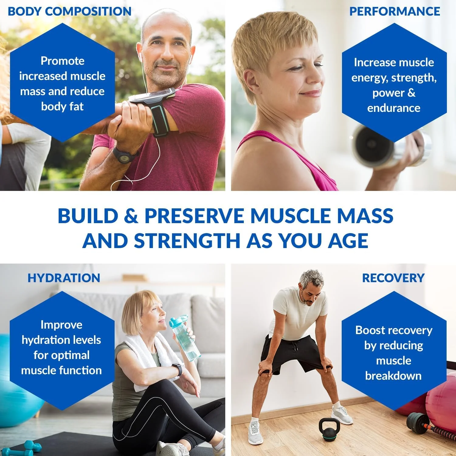 BioTrust Ageless Muscle Builder - Creatine HMB Powder with Vitamin D3 & Betaine | Build & Preserve Muscle Mass Naturally Declining with Age - Fruit Punch, 60 Servings - Image 12