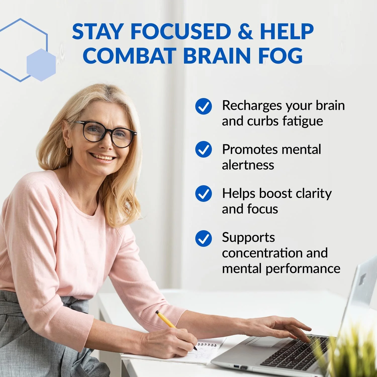 BioTrust Brain Bright – Daily Nootropic Boost for Focus, Concentration, Mental Clarity – Caffeine Free Nootropics Brain Support Supplement – Thai Ginger, Ginkgo, Folate, L-Theanine – 30 Servings - Image 2
