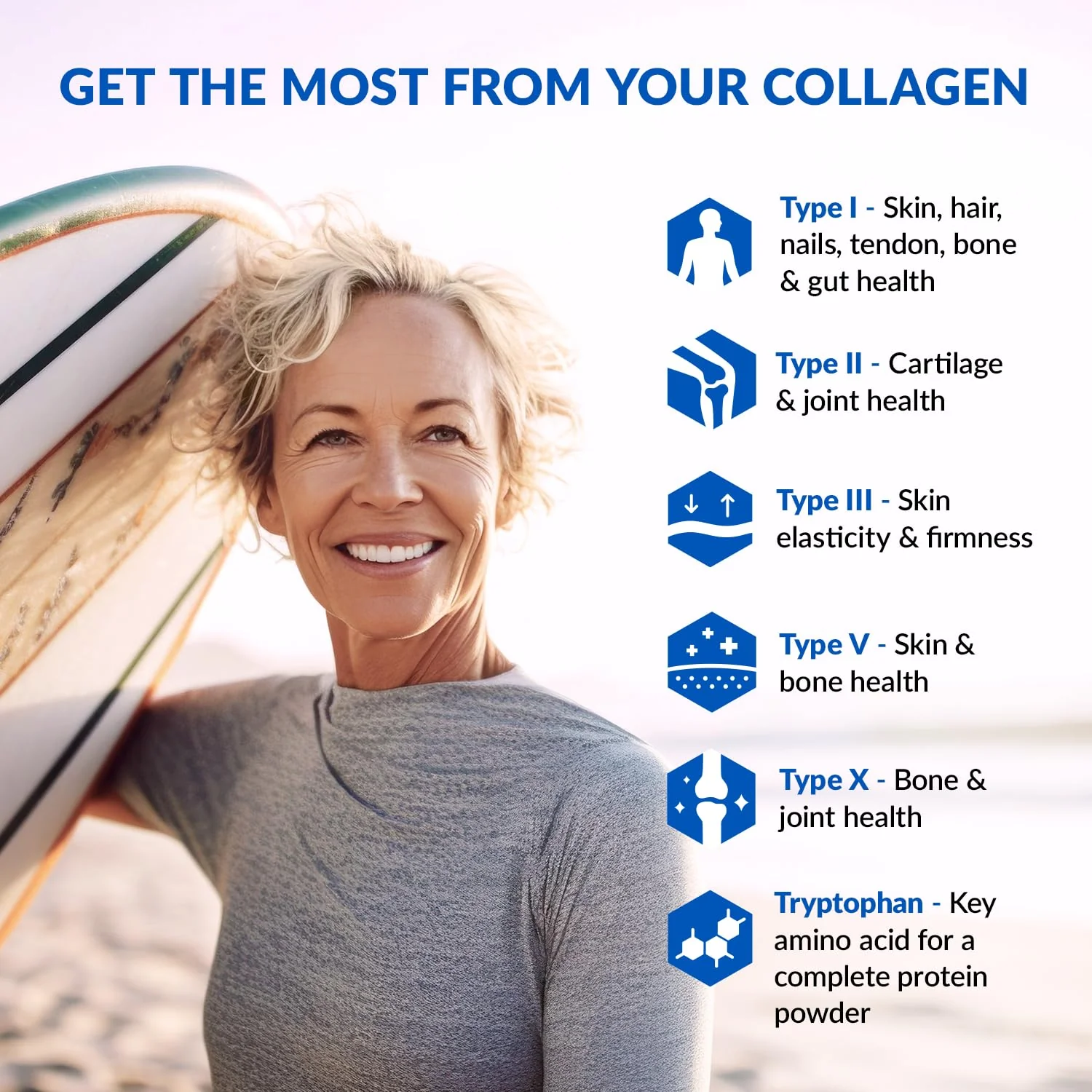 BioTrust Collagen Powder with Turmeric – 5 Types (I, II, III, V, X) Golden Milk - Image 5
