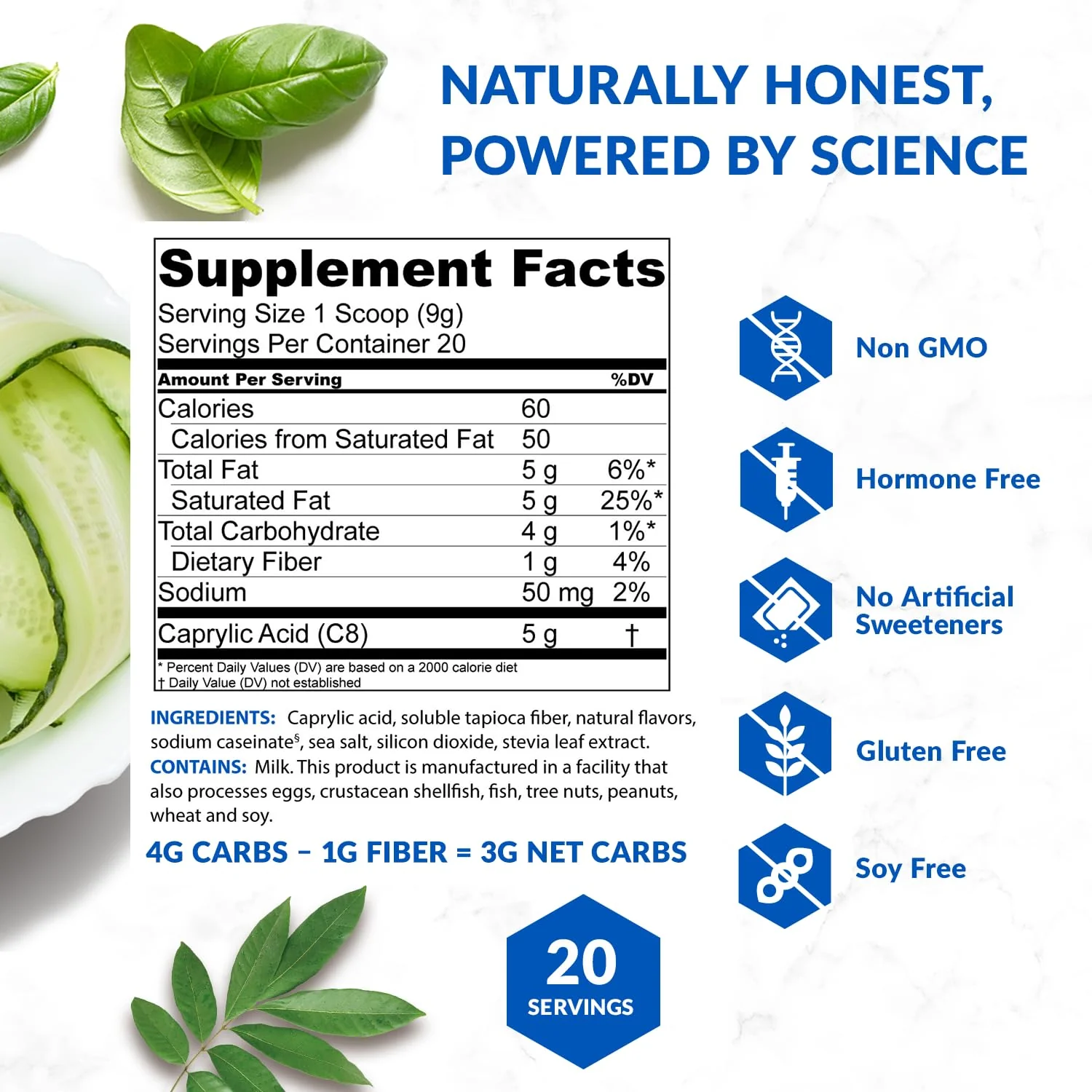 BioTrust Keto Elevate C8 MCT Oil Powder – French Vanilla, 20 Servings – Non-GMO, USA-Made - Image 6
