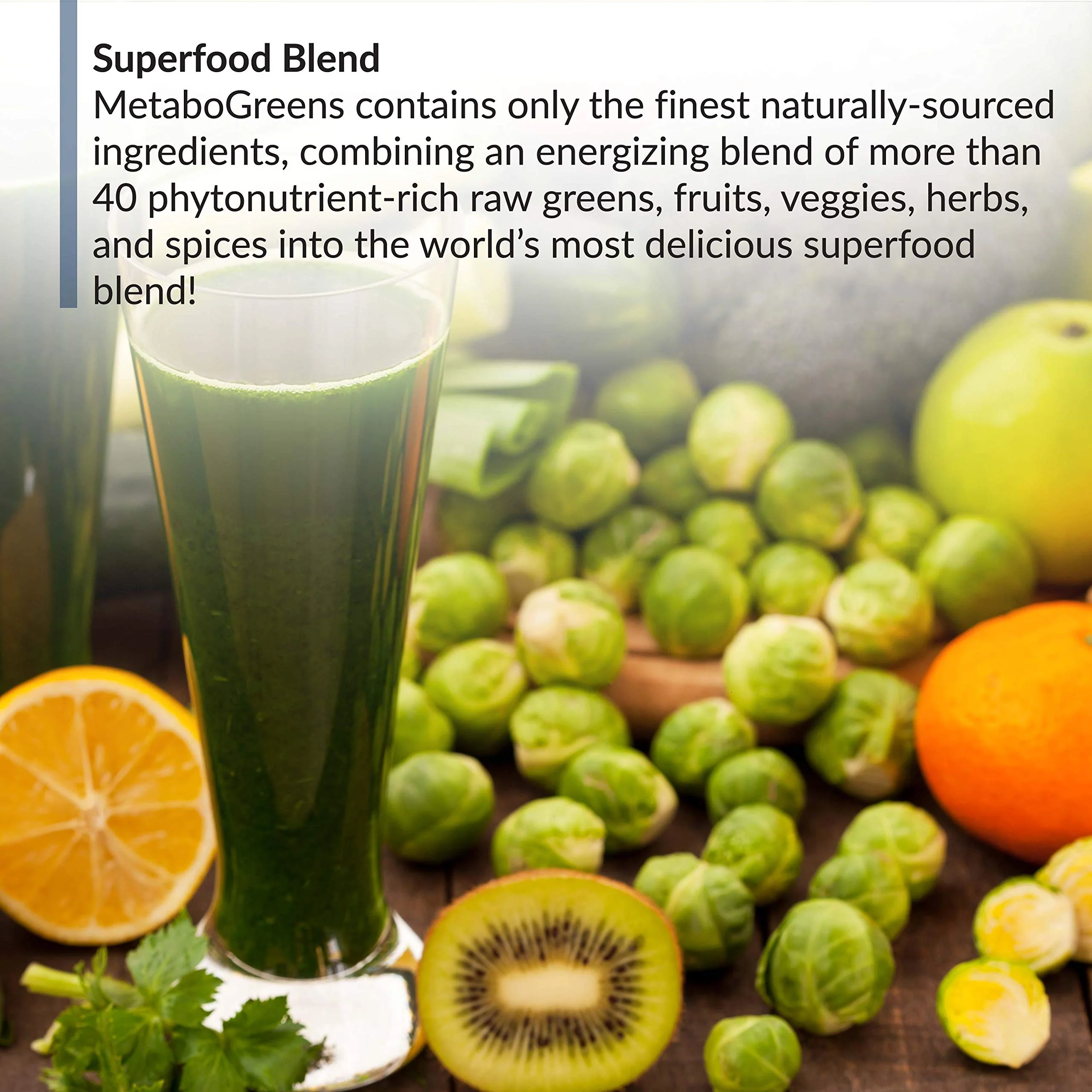 BioTrust Metabo Greens Superfood Powder – Berry Flavor, 30 Servings - Image 11