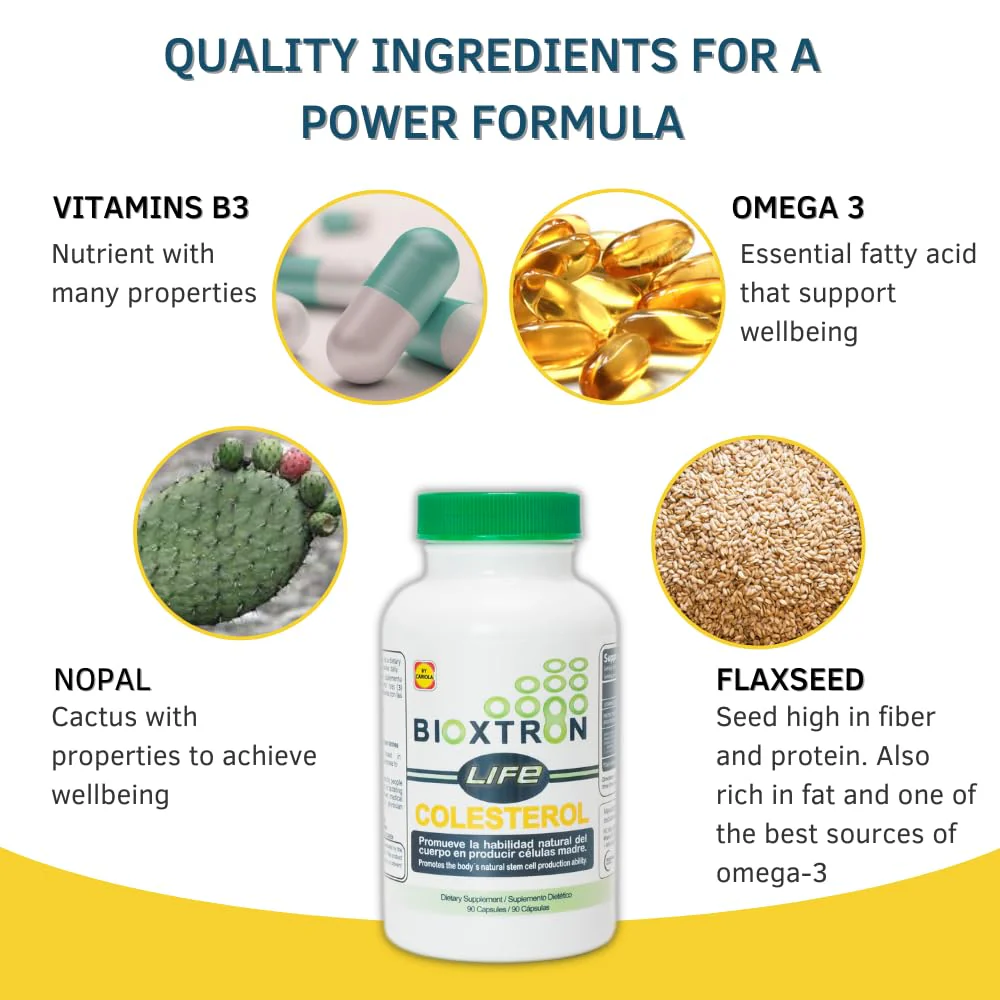 Bioxtron Life Cholesterol Support — Natural AFA Stem Cell Supplement | Immune & Joint Health | 90 Caps - Image 4