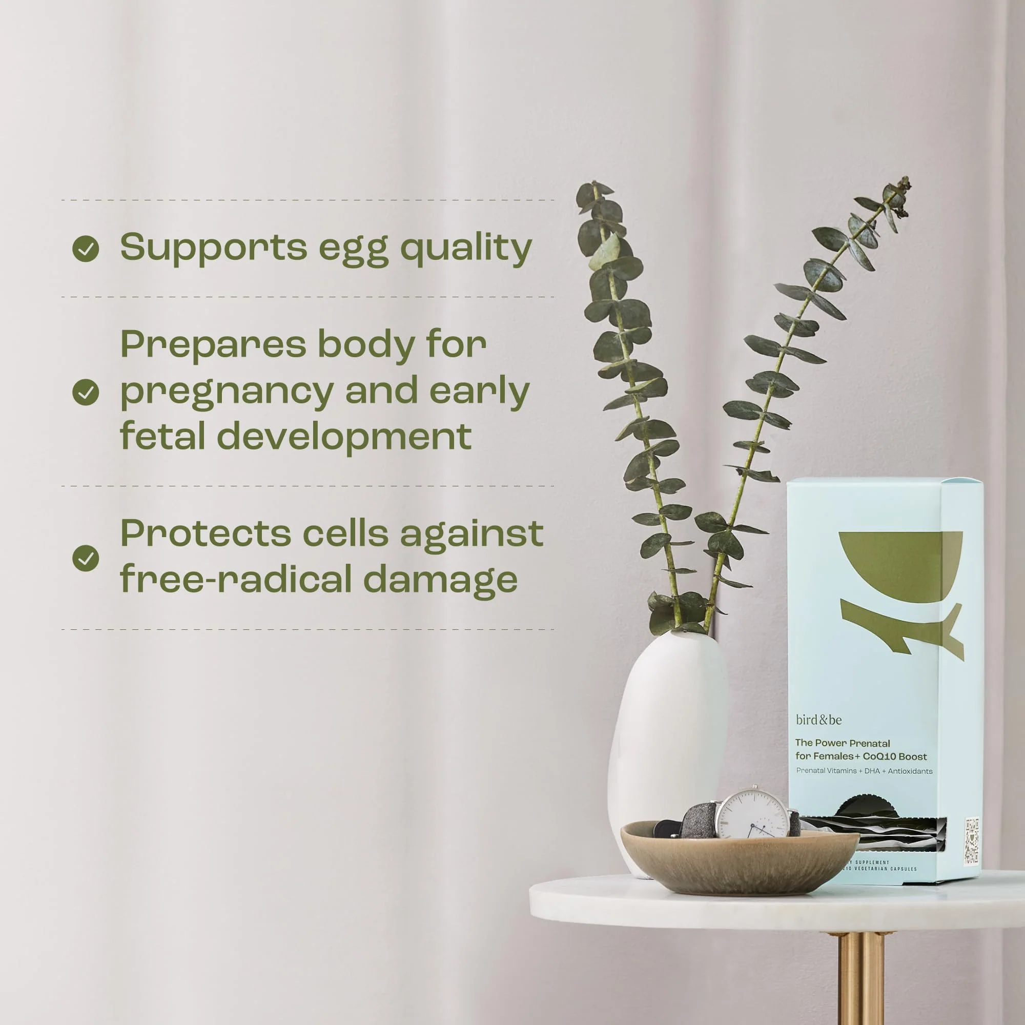 bird&be The Power Prenatal for Females with CoQ10 Boost | Preconception & Prenatal Multivitamin - Image 4