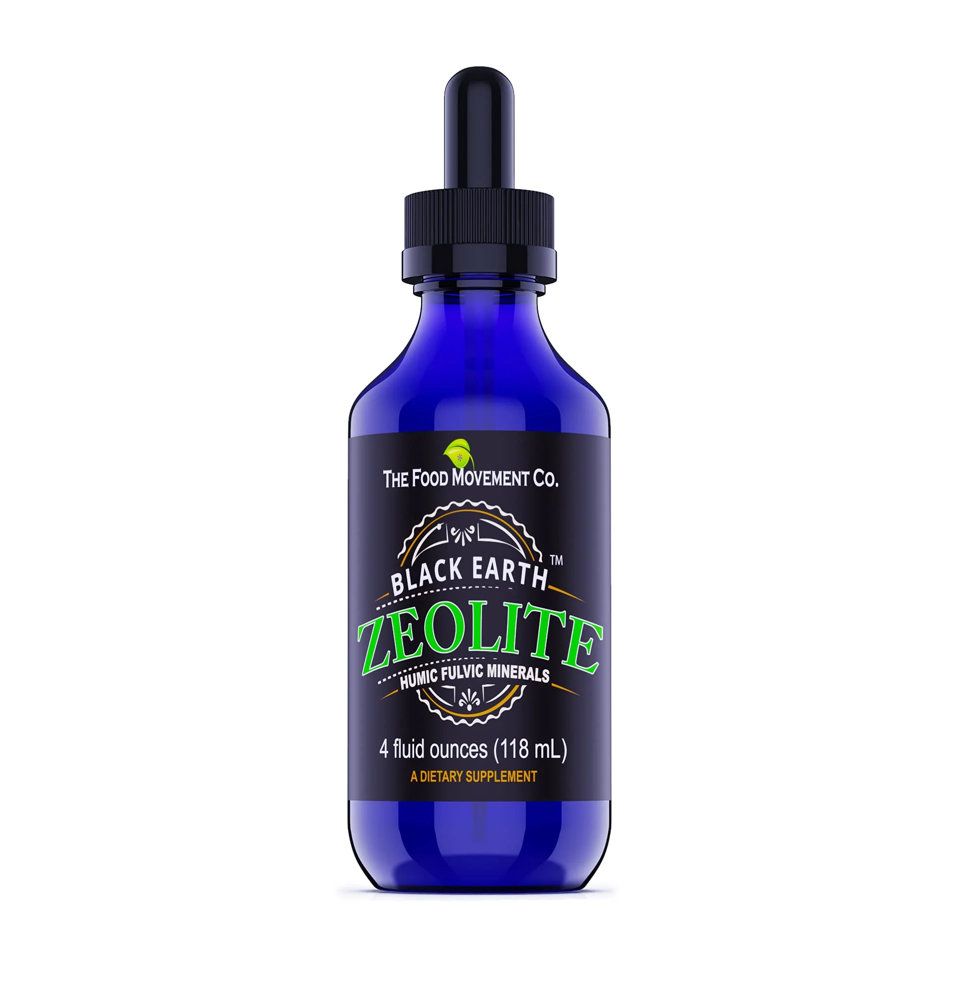 Black Earth Zeolite with Humic Fulvic Acids & Trace Minerals – 4 Fl Oz Drops for Detox, Gut Health & Immune Support | THE FOOD MOVEMENT CO. - Image 8
