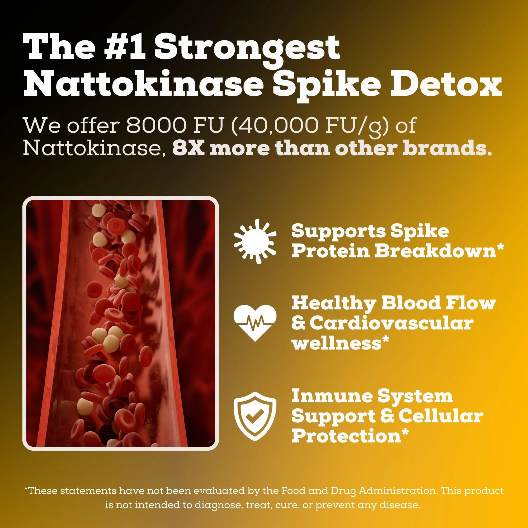 Black Forest The Ultimate Spike Detox: 8X Nattokinase, 7-In-1 Wellness Capsules (NAC, Quercetin, Zinc, Bromelain) - Image 5