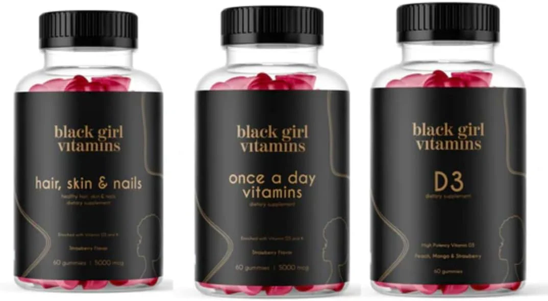 Black Girl Vitamins Look Good Feel Good Bundle – Hair Skin & Nails + Vitamin D3 2000IU + Once a Day Multivitamin - Image 9