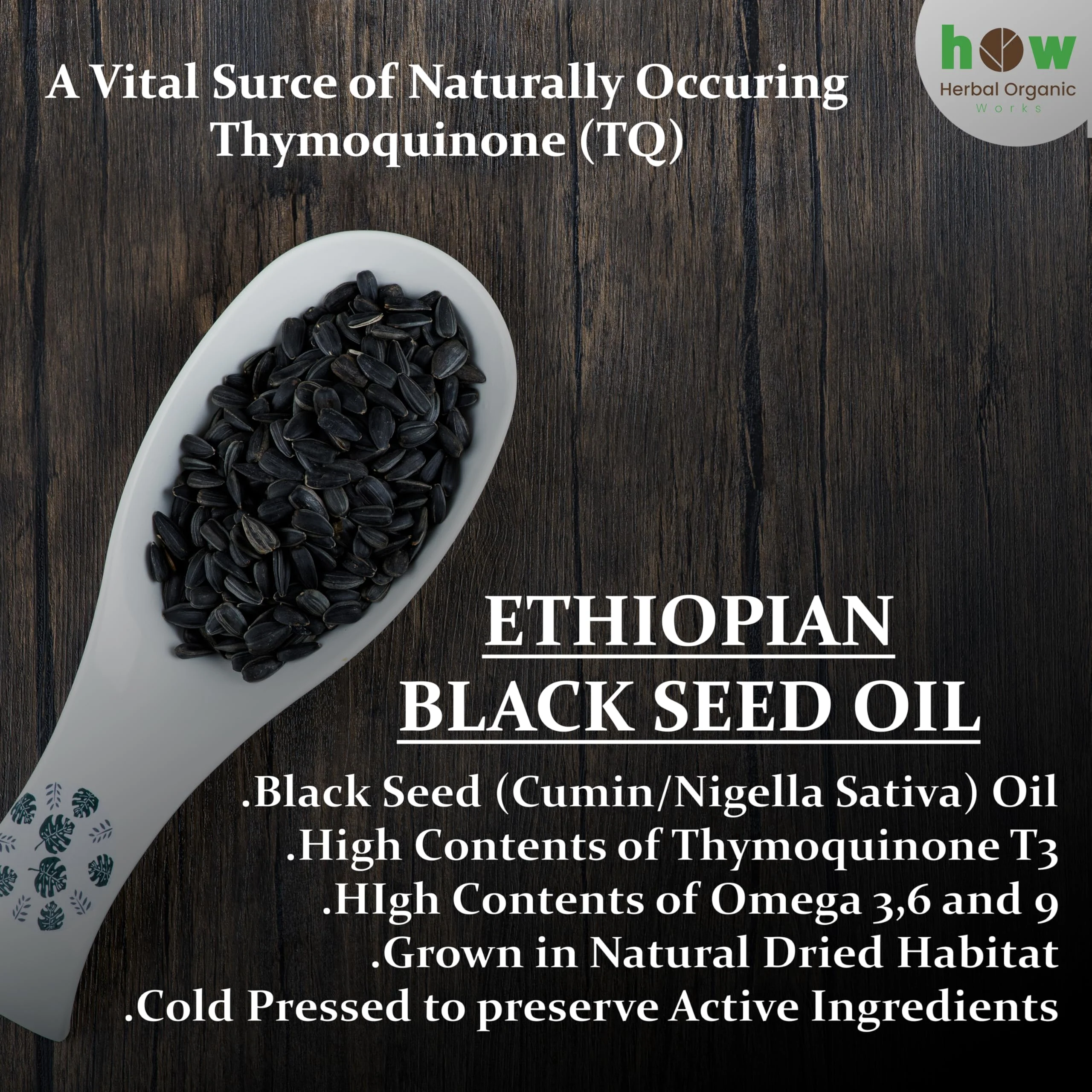 Black Seed Oil 8 oz – Cold Pressed Ethiopian Nigella Sativa (3X Thymoquinone) in Glass - Image 7