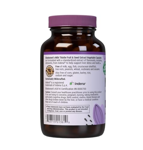 BlueBonnet Milk Thistle Fruit & Seed Extract – 120 Veg Capsules, Liver Health - Image 3