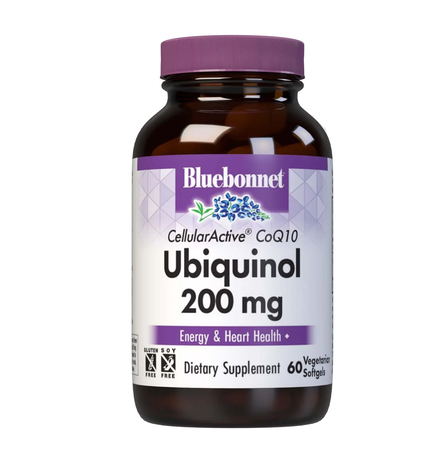 Bluebonnet Nutrition Active CoQ10 Ubiquinol 200 mg – Vegetarian Softgels, Non-GMO, Allergen-Free, 60 Servings - Image 8