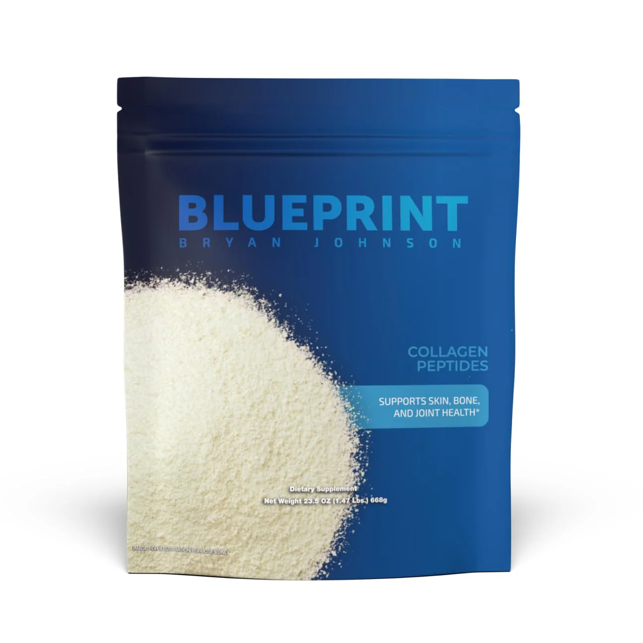 Blueprint Bryan Johnson Hydrolyzed Collagen Peptides Powder – Type I, II & III, Unflavored, 20g, 30 Servings - Image 8