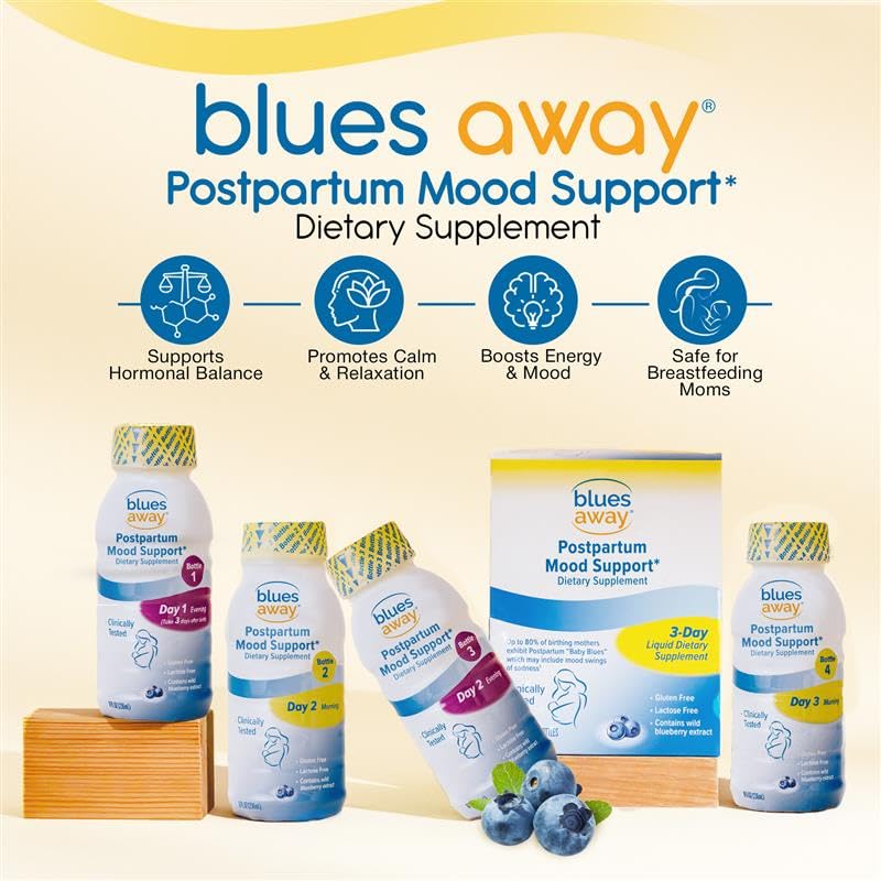 Blues Away Postpartum Mood Support Drink – 3-Day Shake Kit (4 Bottles) - Image 3