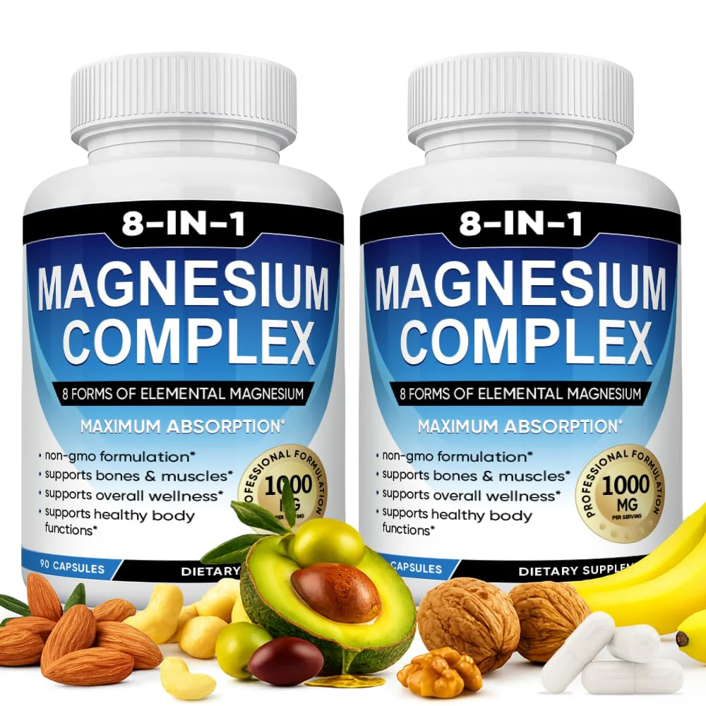 BODUNMSCA Magnesium Complex 8 in 1 – 1000mg for Relaxation, Sleep & Muscle Health | 180 Capsules - Image 8