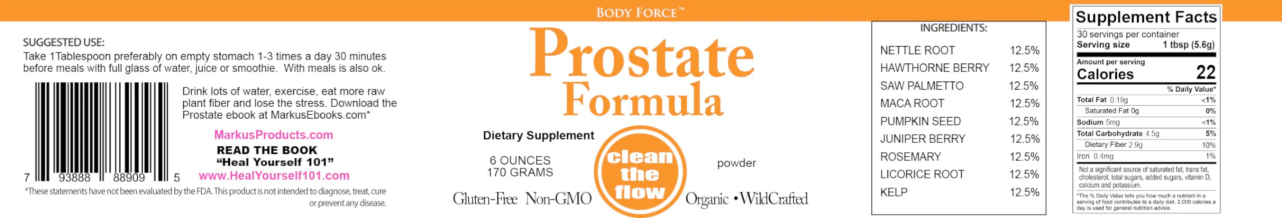Body Force Prostate Formula Powder | Herbal Prostate Health Supplement - Image 4