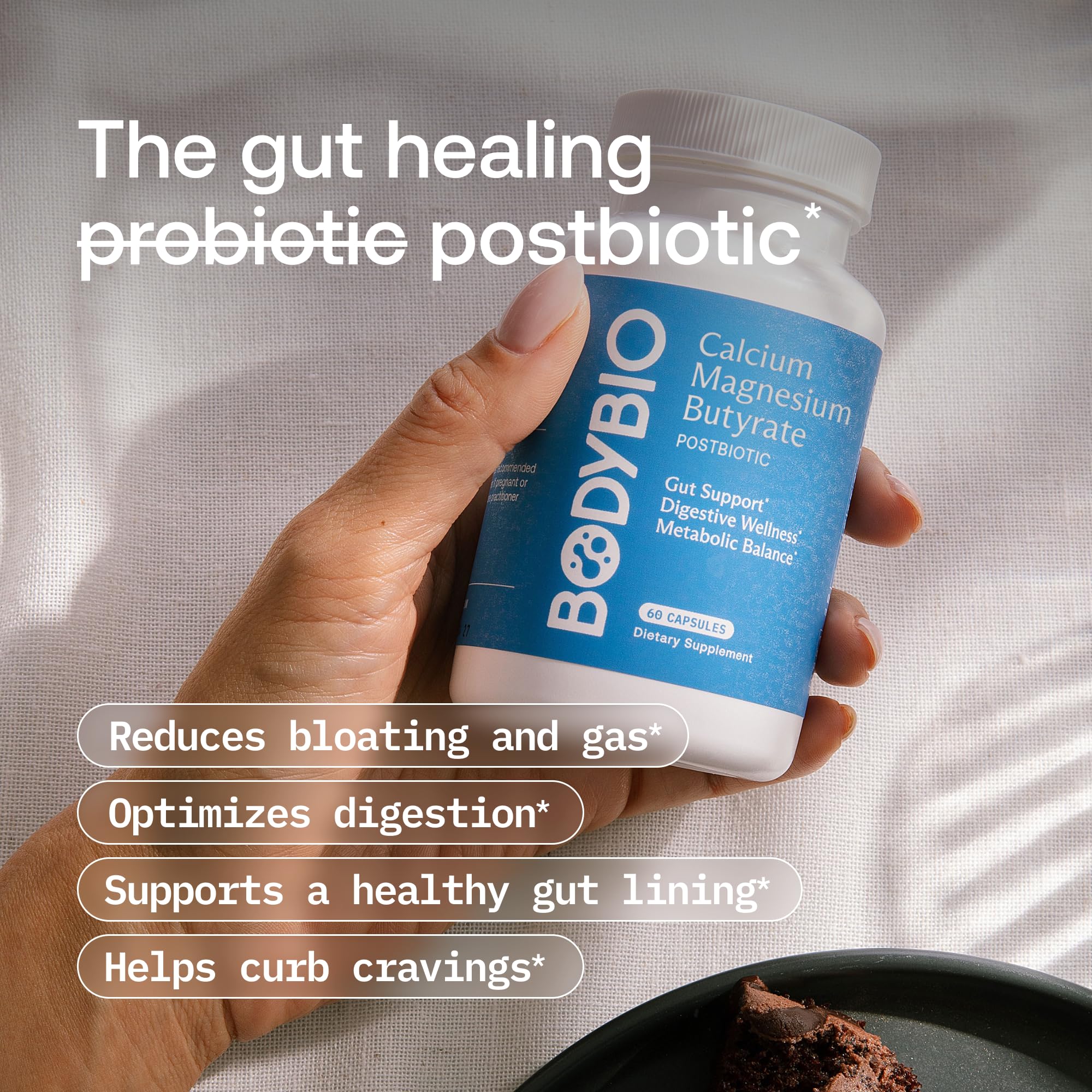 BodyBio Butyrate Postbiotic for Gut Health & Digestive Support | Calcium & Magnesium - Image 3