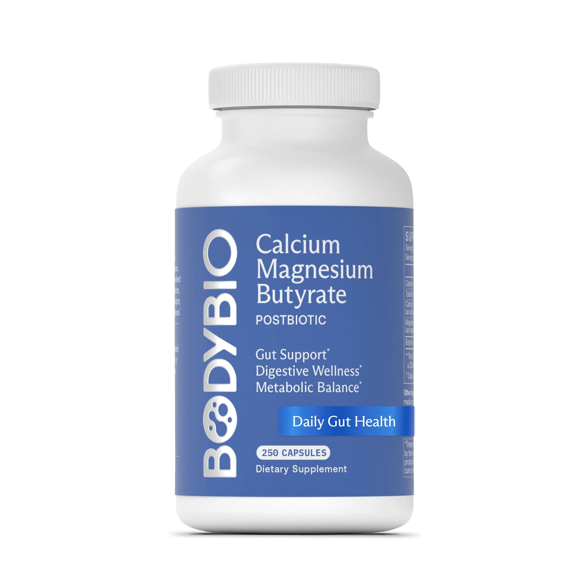 BodyBio Butyrate Postbiotic for Gut Health & Digestive Support | Calcium & Magnesium - Image 8