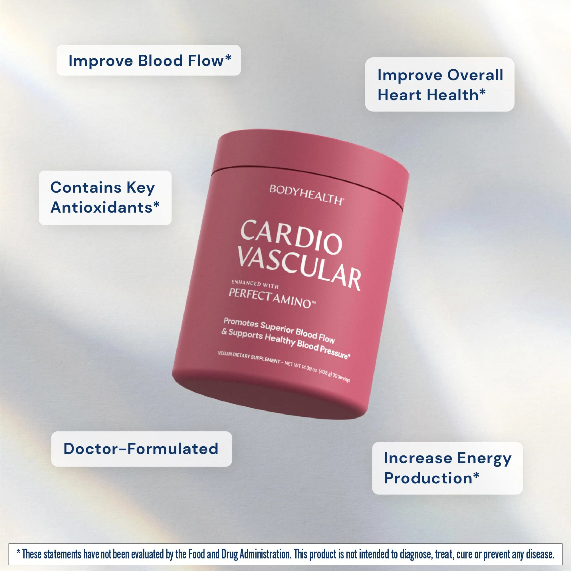 BodyHealth Cardio Vascular with PerfectAmino – Heart Health & Blood Flow (Chocolate) - Image 4