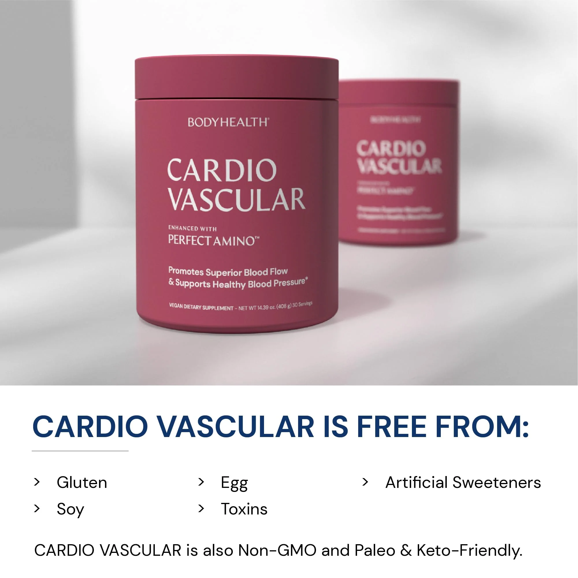 BodyHealth Cardio Vascular with PerfectAmino – Heart Health & Blood Flow (Chocolate) - Image 6