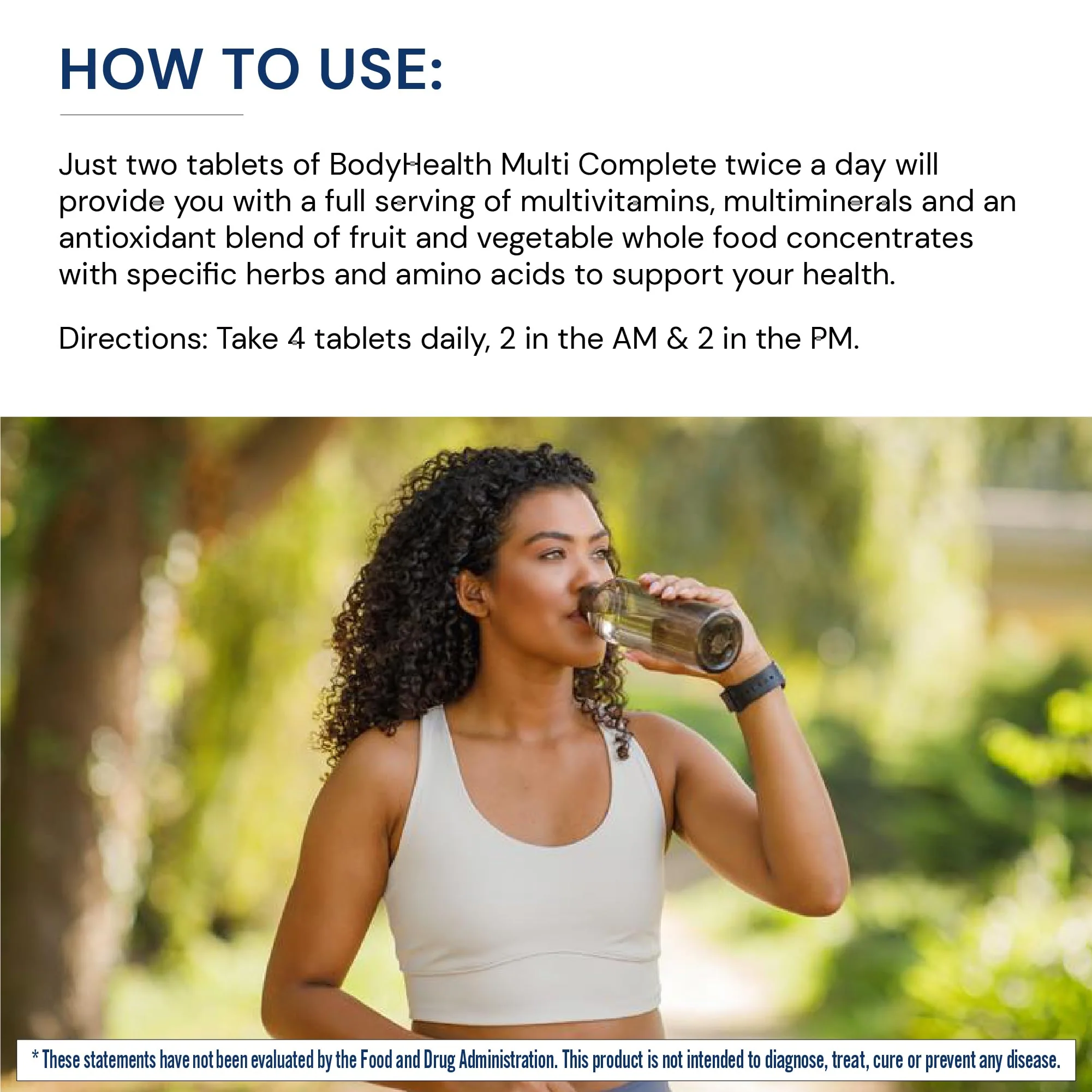 BodyHealth Multi Complete (120 Ct) Daily Multivitamin with Whole Foods, Liver Support & Vitamins K2/D3 - Image 6