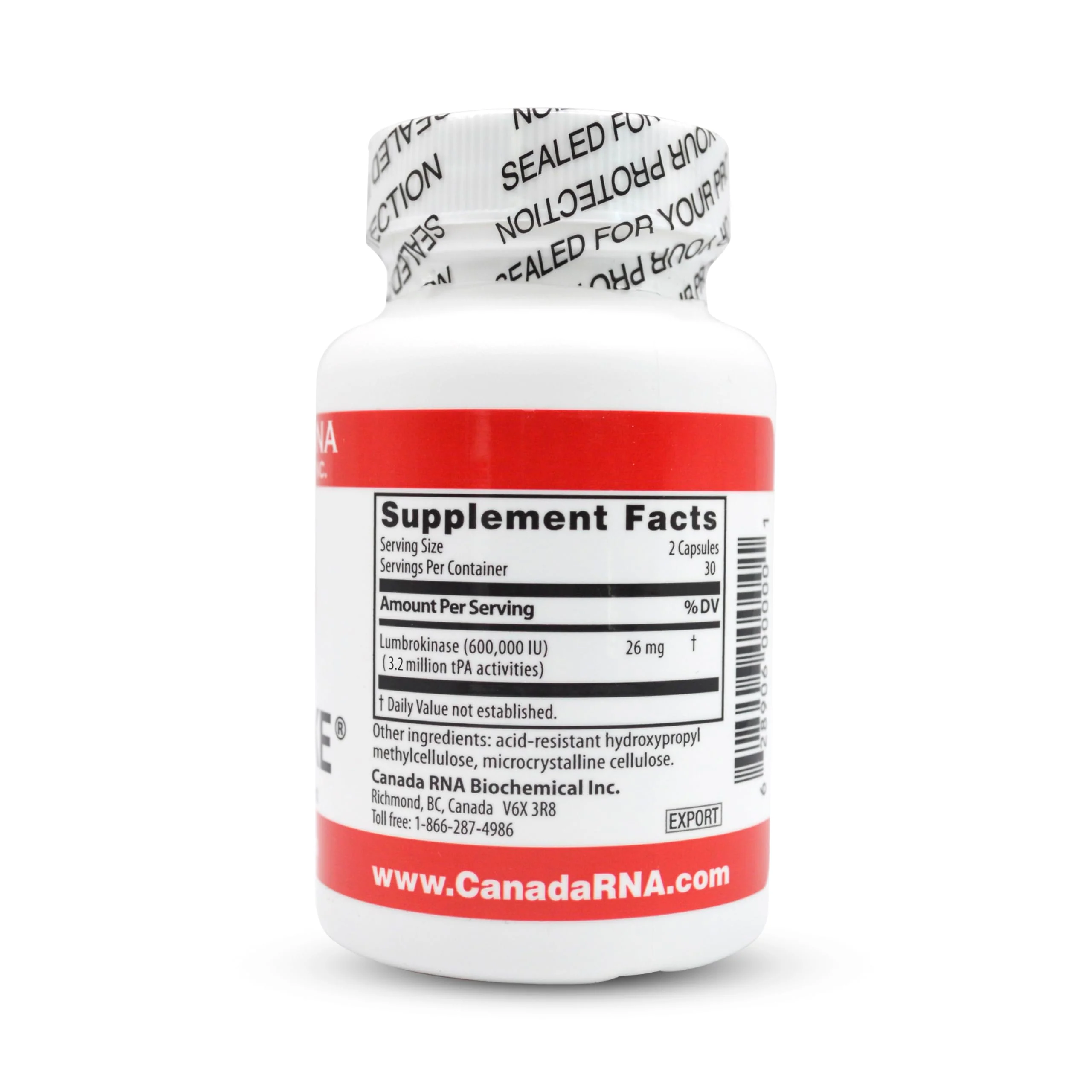 Boluoke Canada RNA Lumbrokinase 60 Capsules – Circulation Support - Image 4