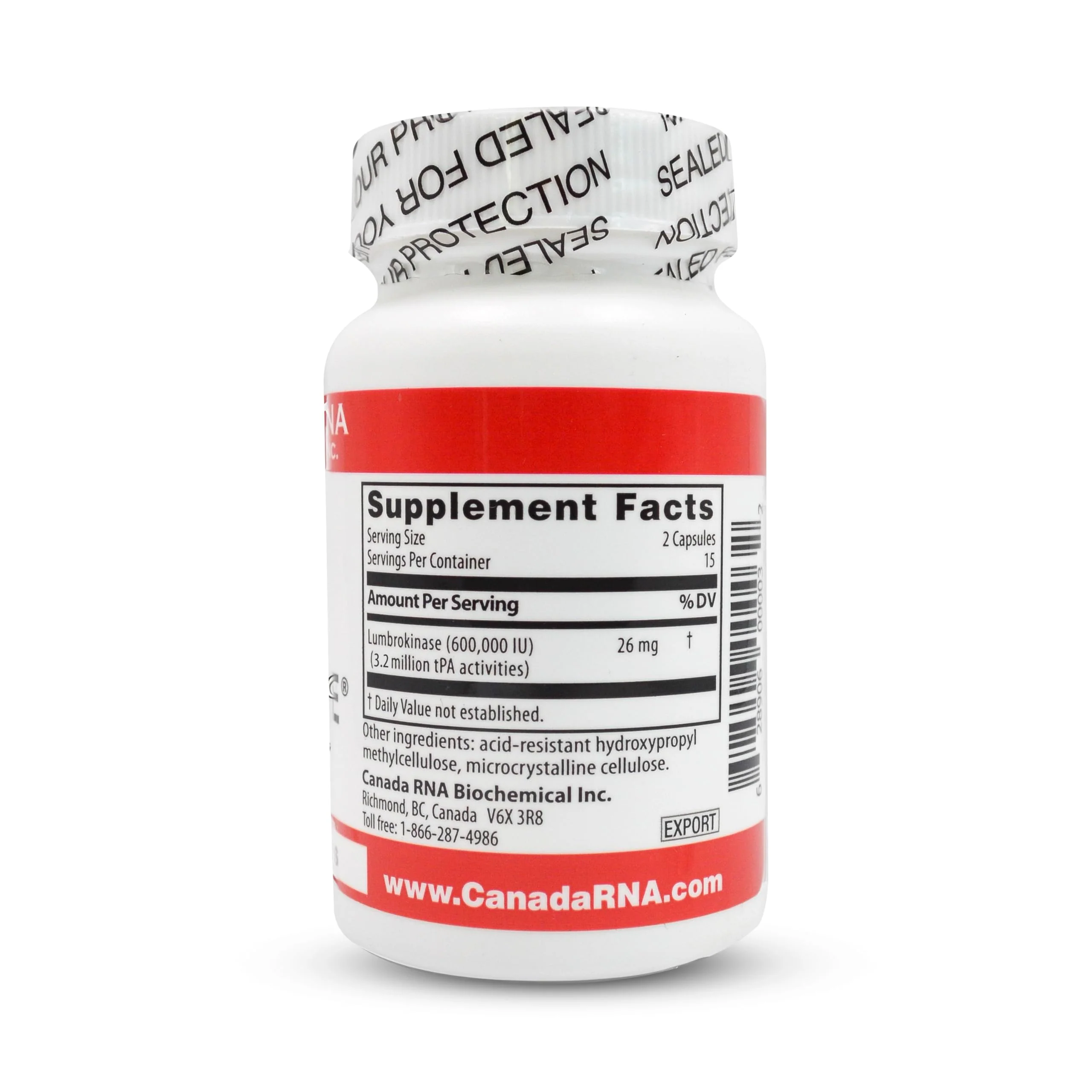 Boluoke Canada RNA Lumbrokinase for Circulatory Health - 30 Caps - Image 2